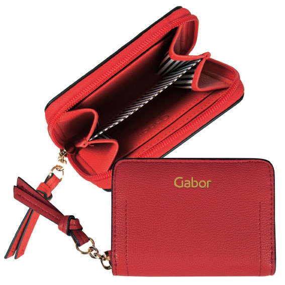 Gabor Geldbörse »MALIN WALLETS Small zip wallet«, in Lederoptik