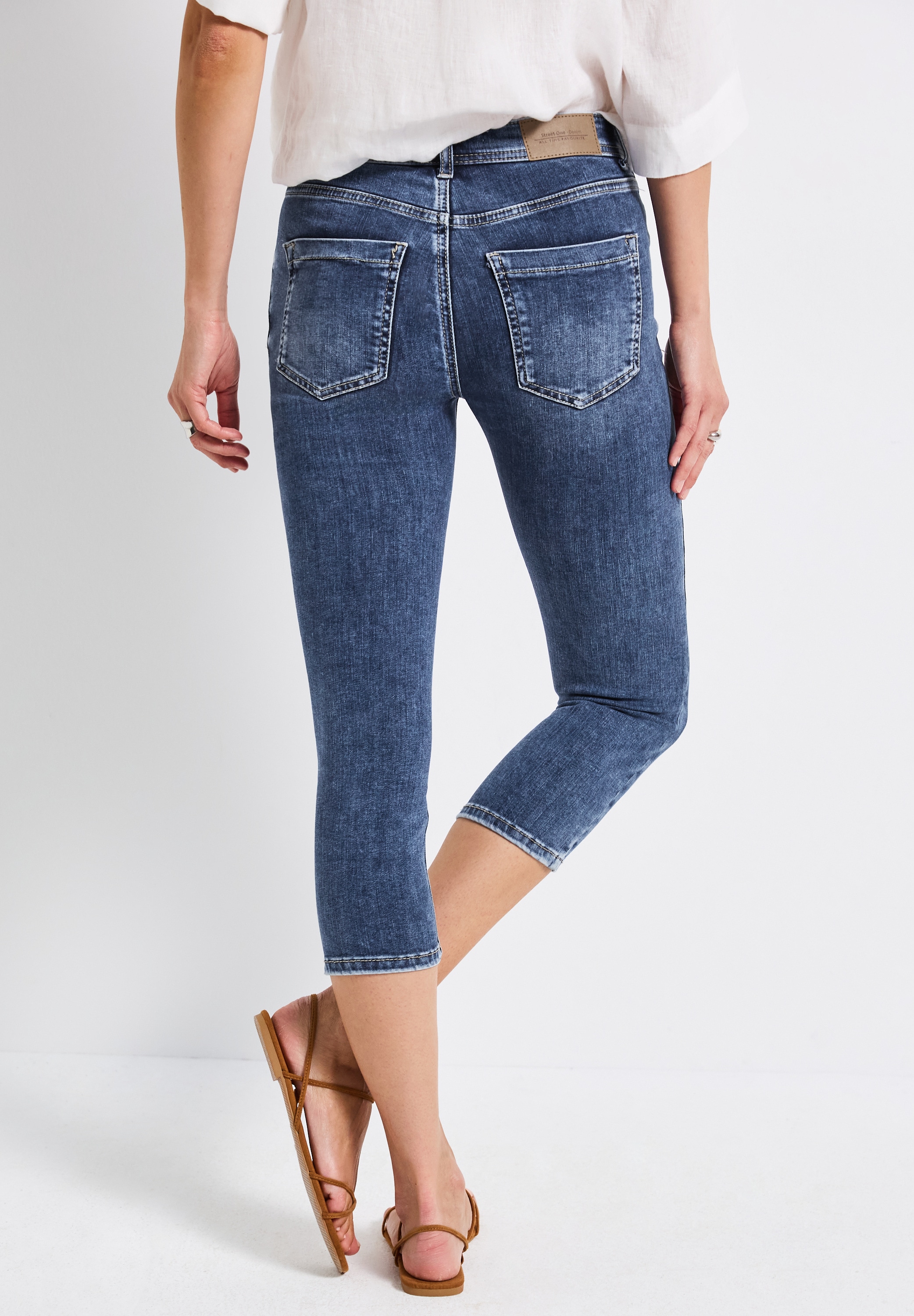 STREET ONE Slim-fit-Jeans, aus Baumwolle mit Stretchanteil günstig online kaufen