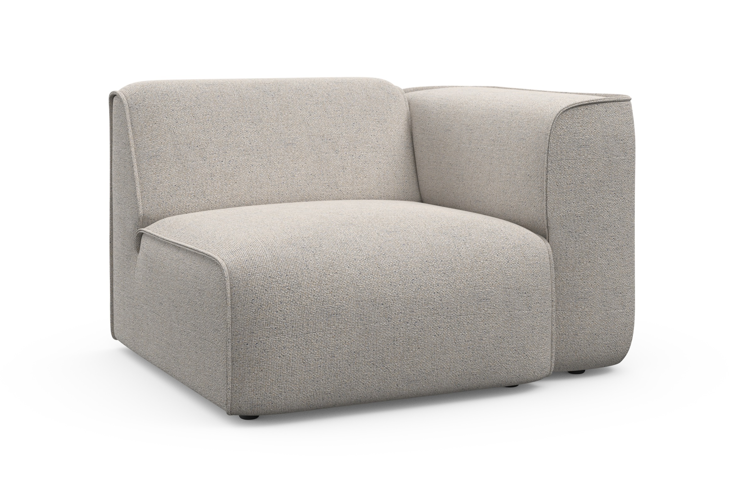 RAUM.ID Sessel "Merid Sofa-Eckelement, Maße B/T/H: 109/97/46 cm", als Modul günstig online kaufen