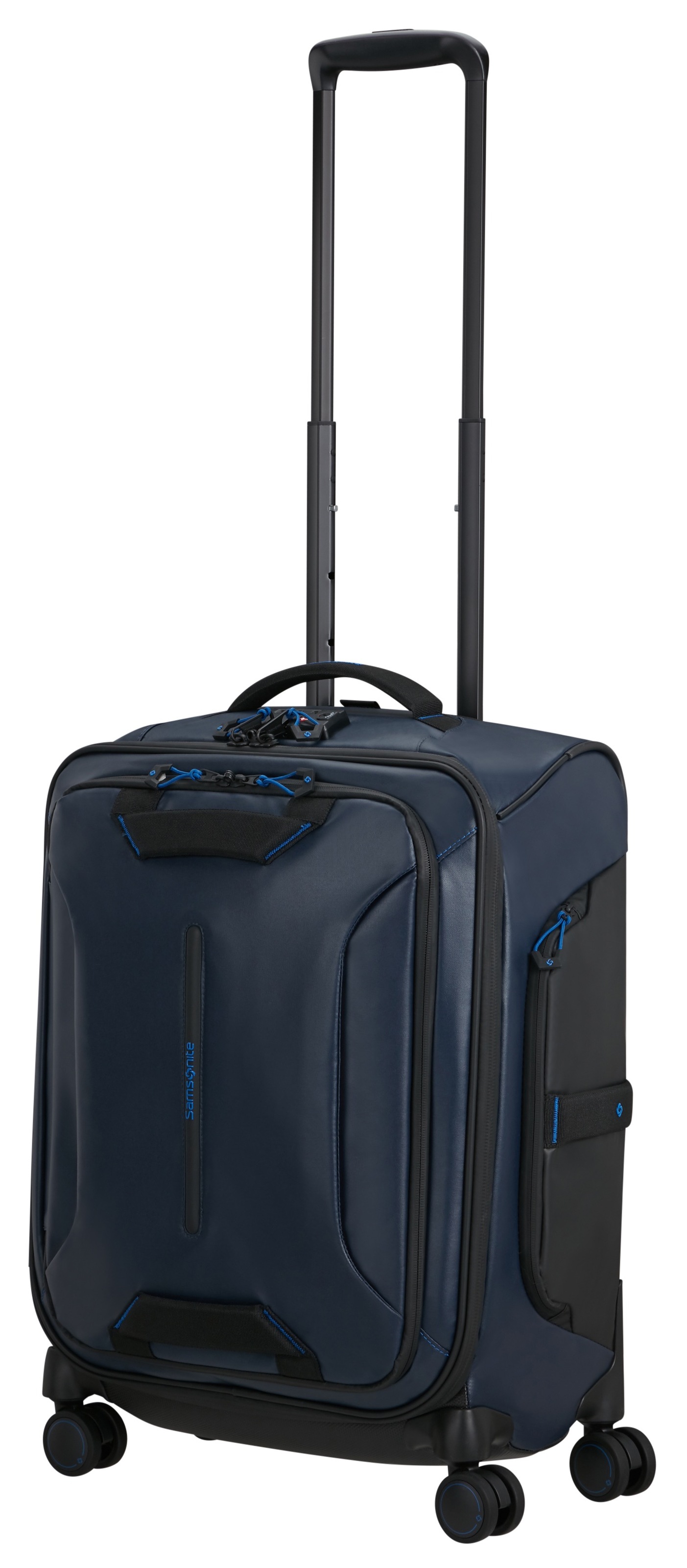 Samsonite Weichgepäck-Trolley »ECODIVER 55«, 4 St. Rollen, Handgepäck Koffer Reisegepäck Weichgepäck-Koffer Fronttasche