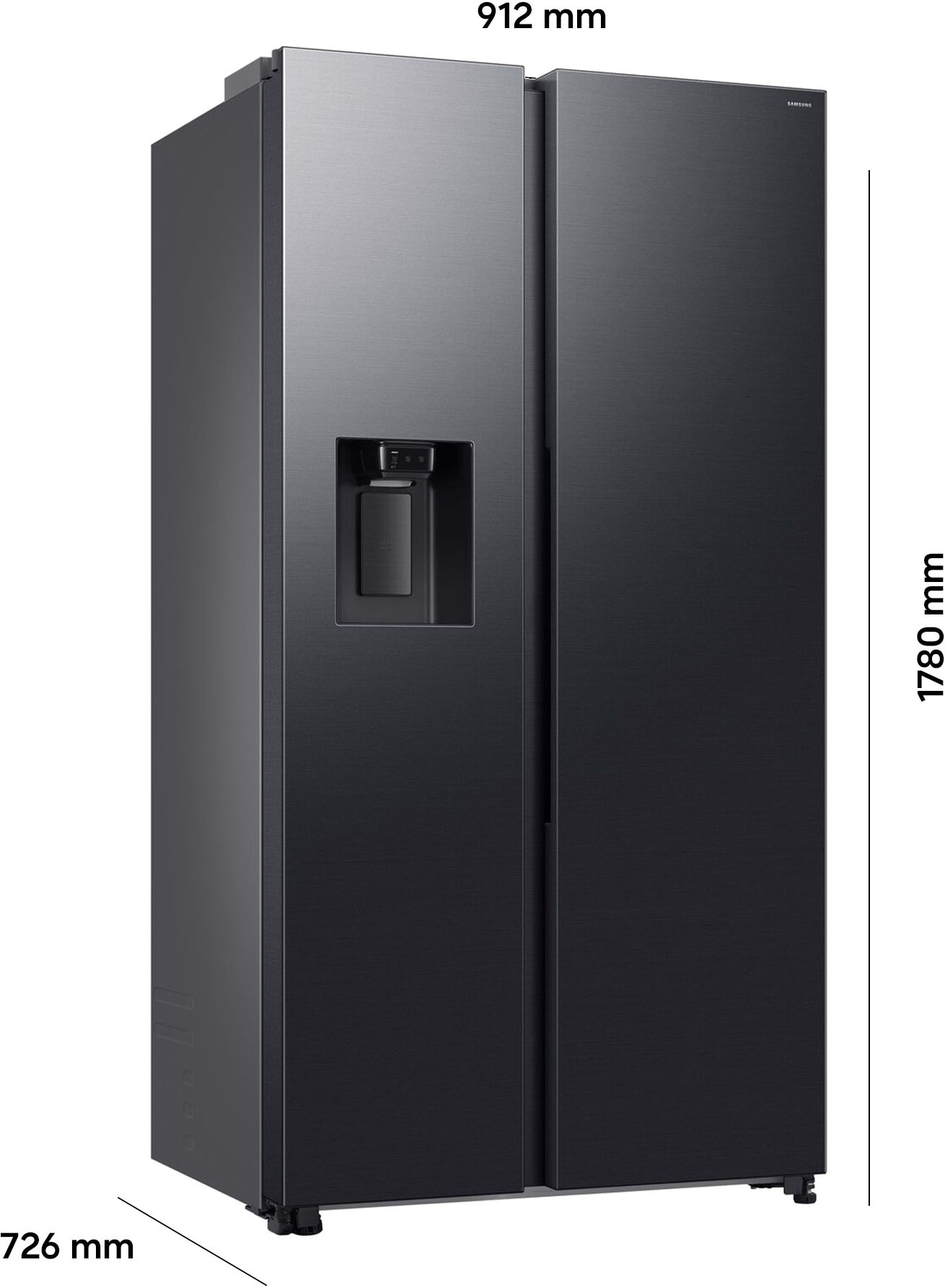Samsung Side-by-Side RS80F »RS80F64KEF« 178 cm hoch 91,2 cm breit