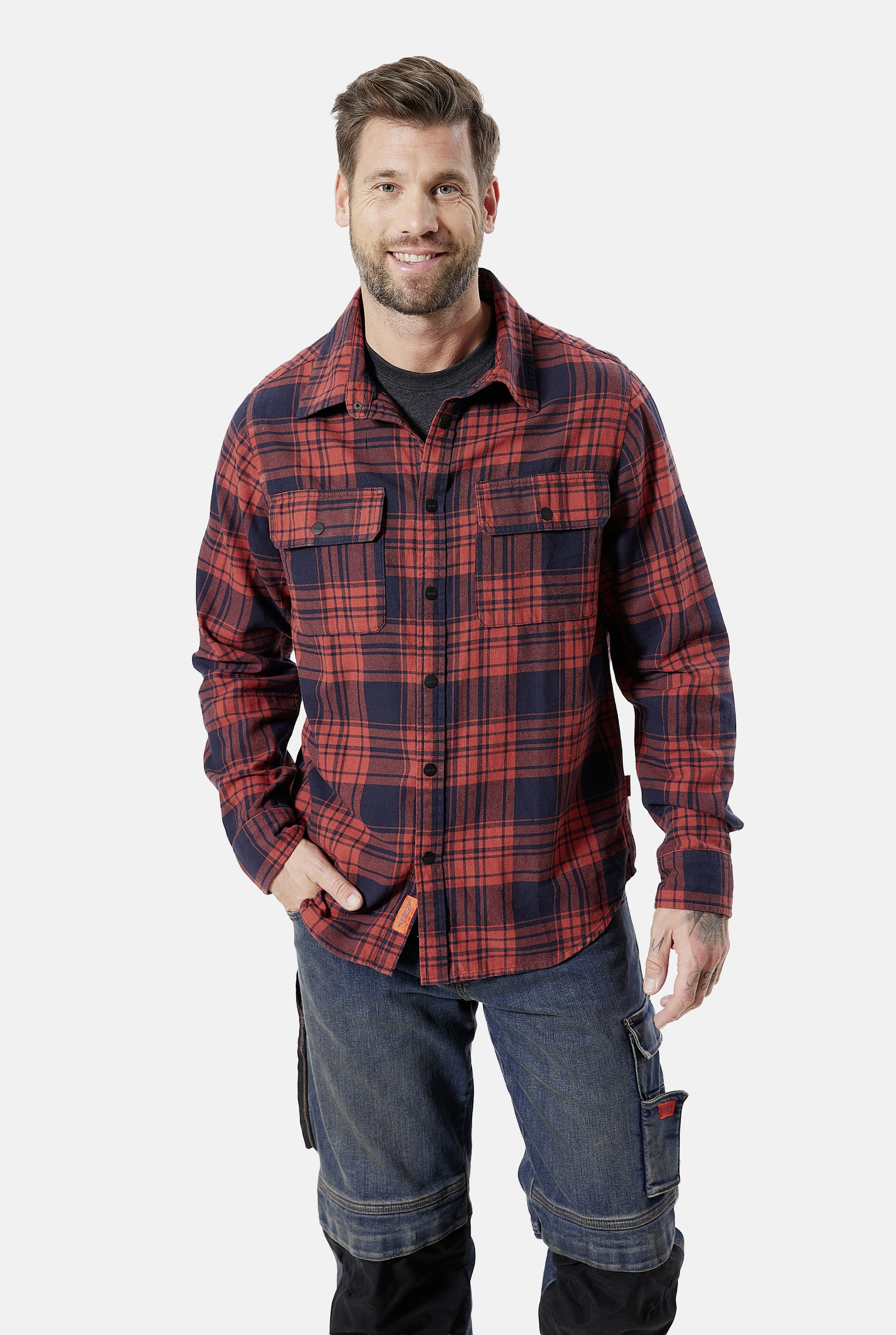 HERO by John Medoox Flanellhemd "HARRY Karohemd Overshirt" Regular Fit Casu günstig online kaufen