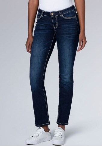 SOCCX Slim-fit-Jeans »RO:MY«, mit hellen Nähten kaufen