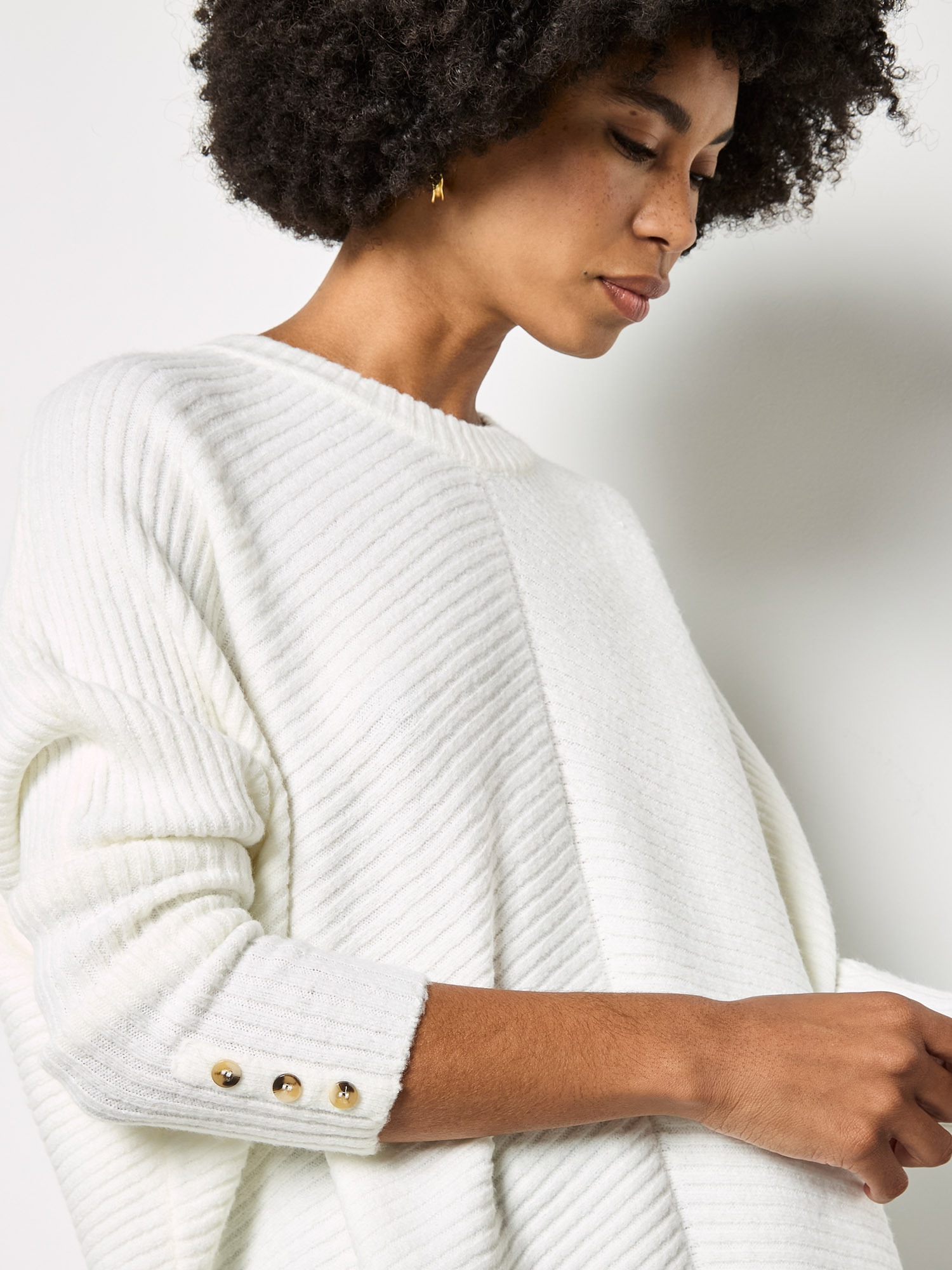 Apricot Fledermauspullover »Chevron-Strickpullover« mit Fledermausärmeln