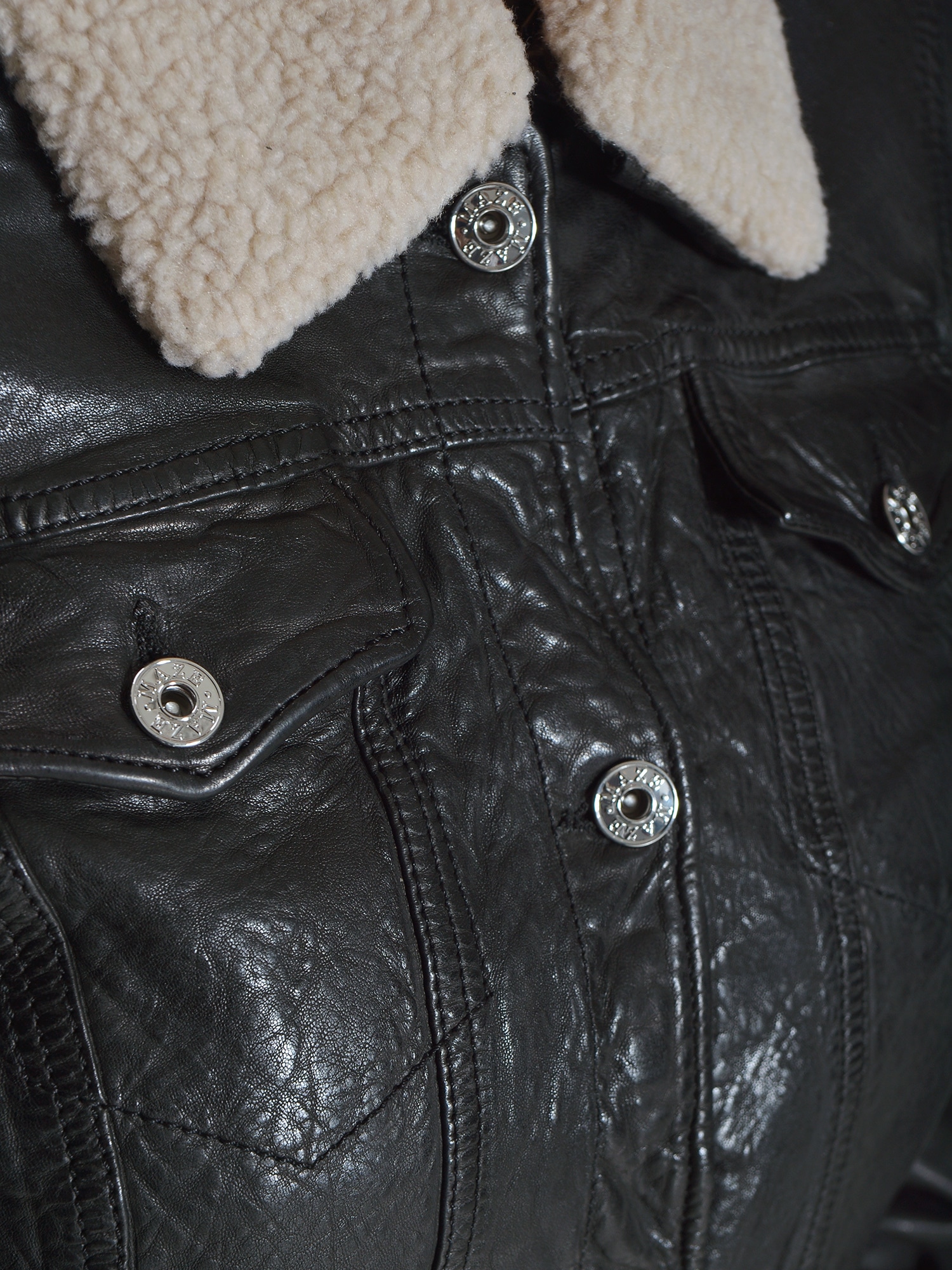 Maze Lederjacke »Corners«