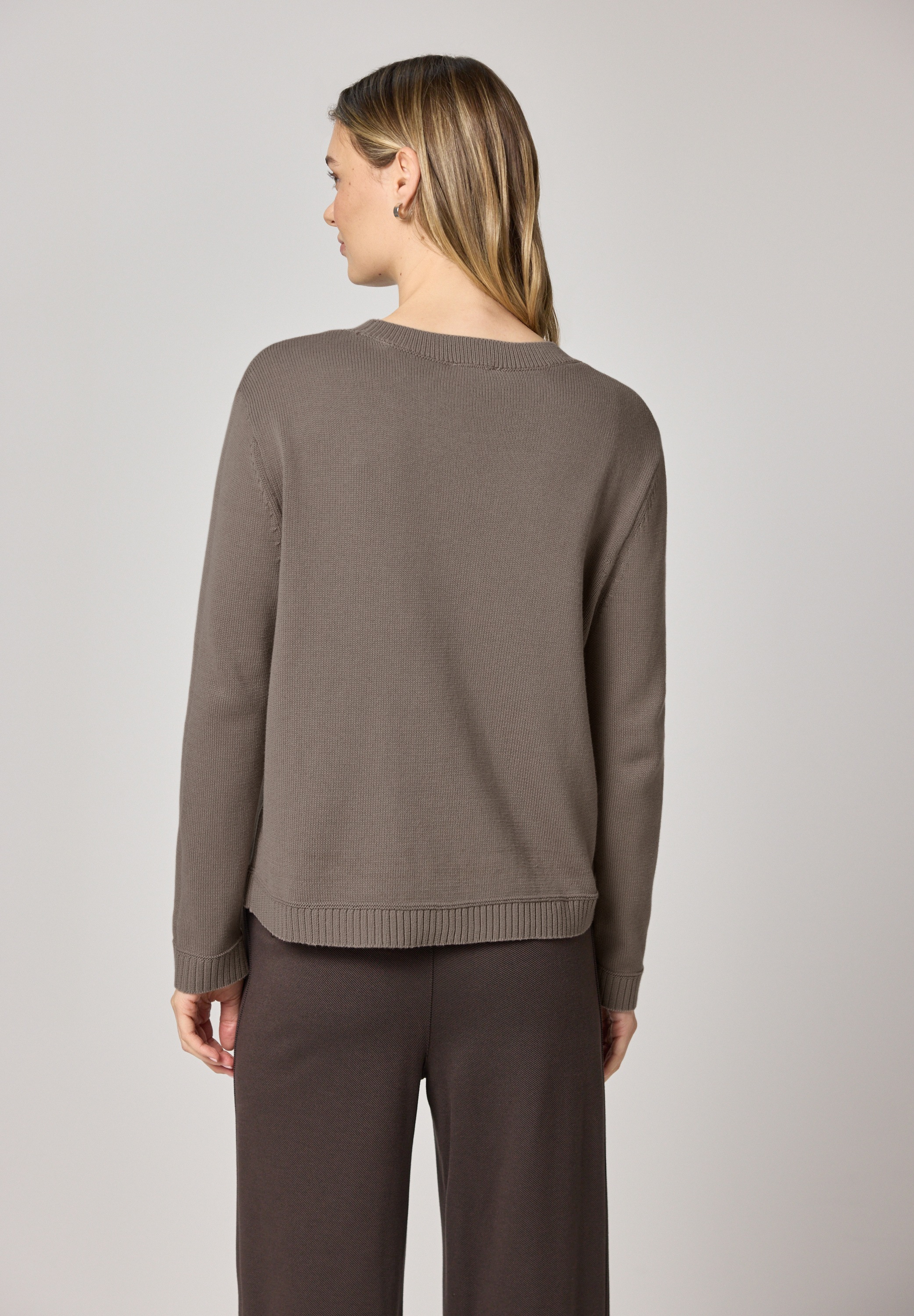 STREET ONE Strickpullover aus reiner Baumwolle