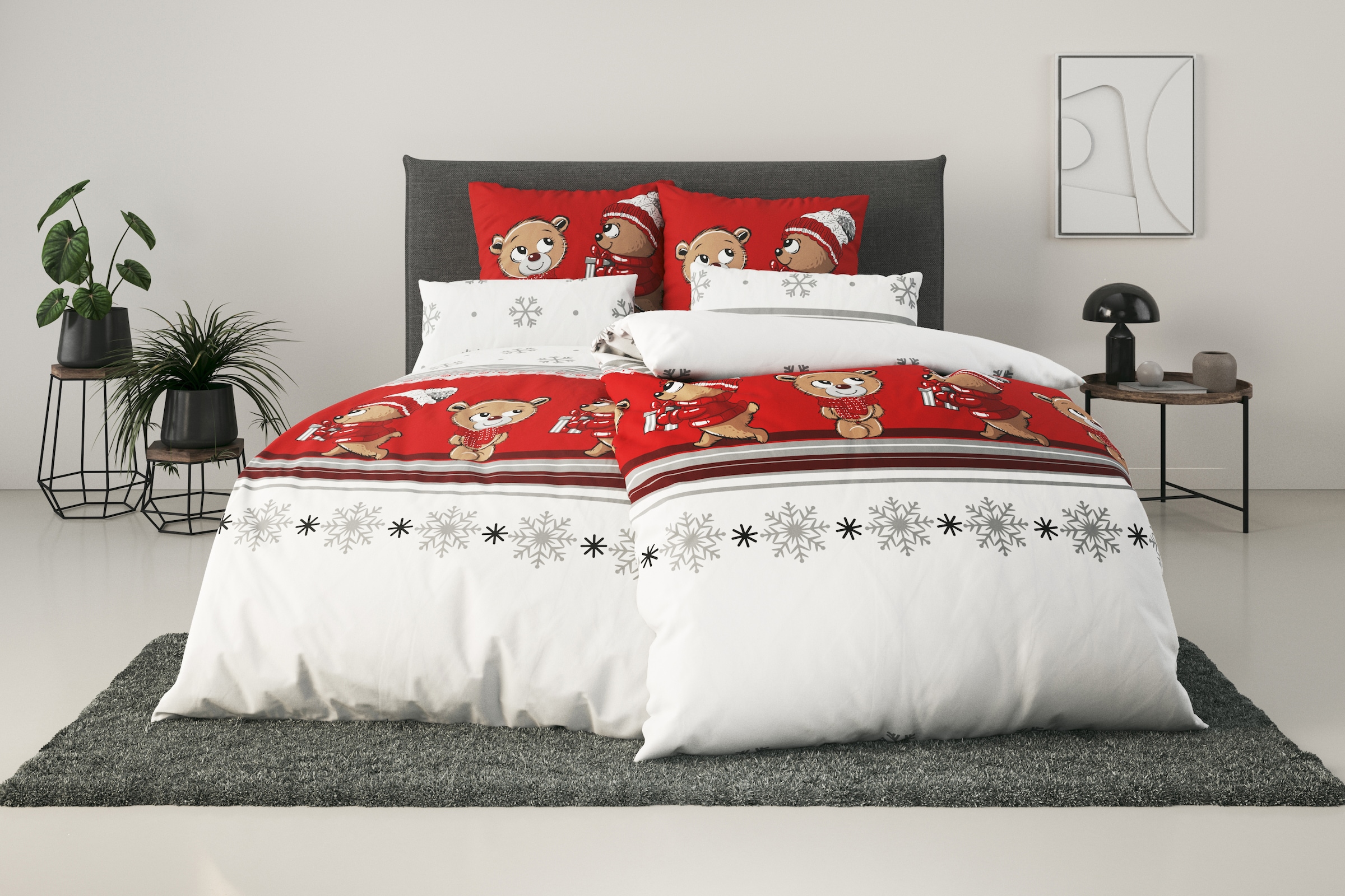 my home Bettwäsche "Janina in Gr. 135x200 oder 155x220 cm" 2 Stk. tlg. 100% günstig online kaufen