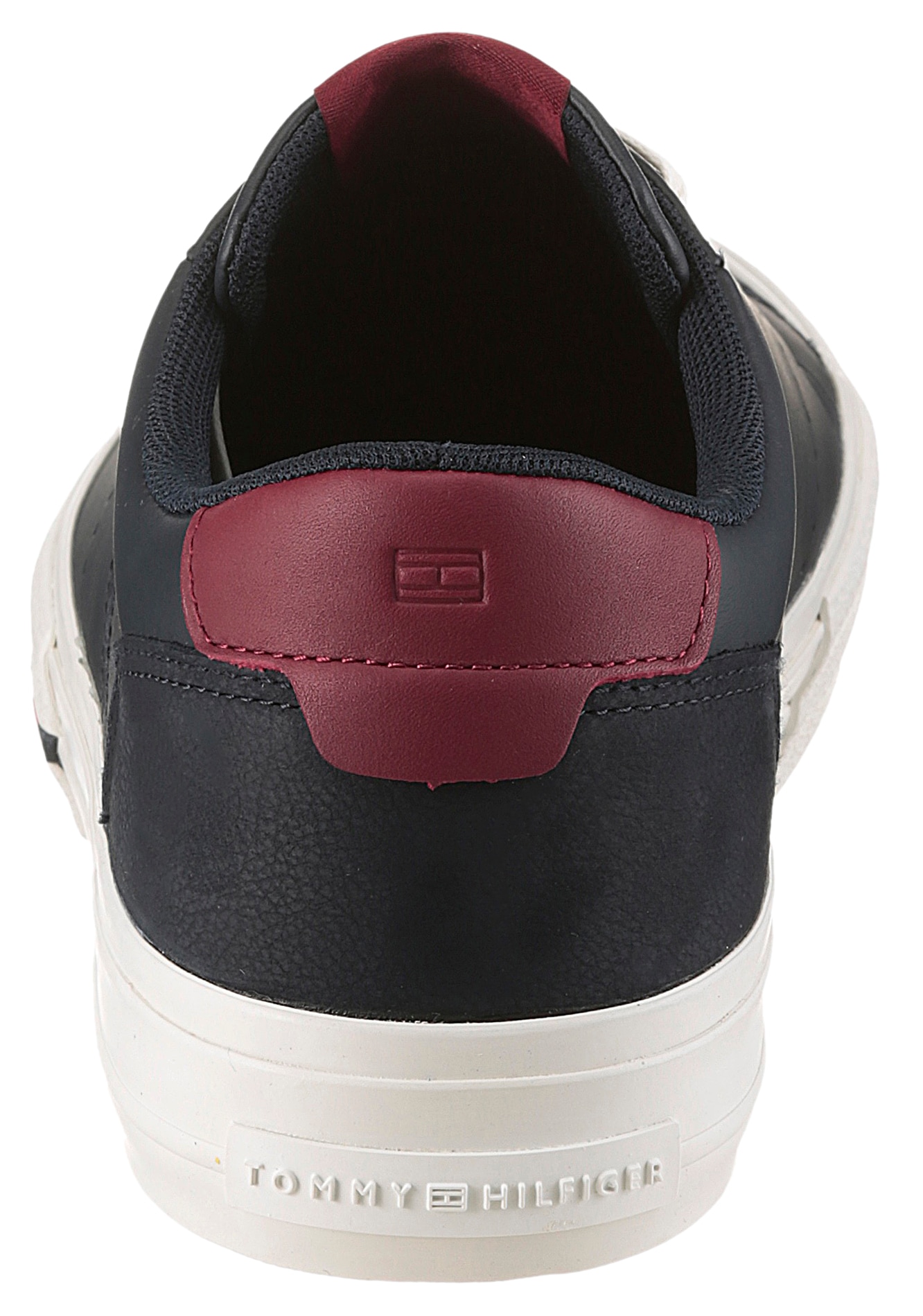 Tommy Hilfiger Sneaker »TH HI VULC LTH STREET«, Freizeitschuh, Halbschuh, Schnürer mit weich gepolstertem Schaftrand
