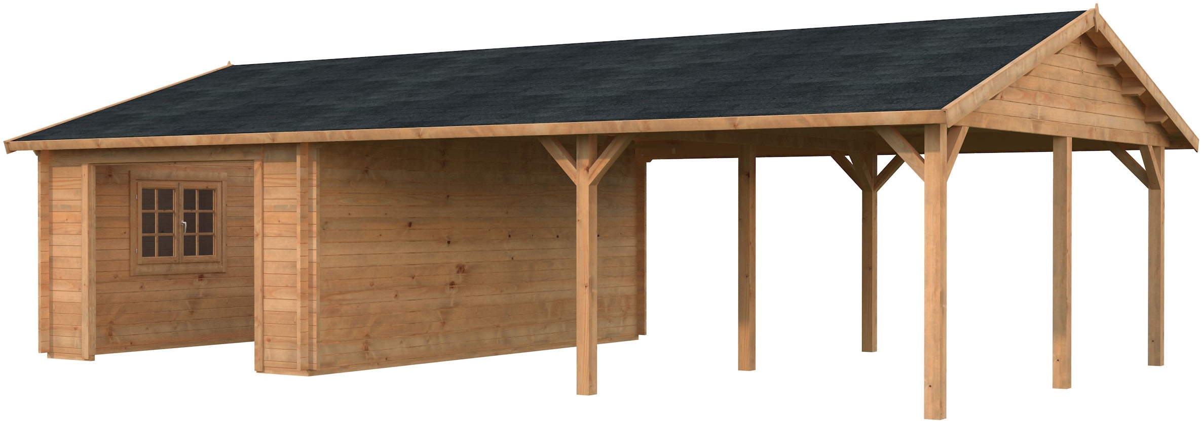 Palmako Garage "Roger, ohne Tor" BxTxH: 1006x619x316 cm