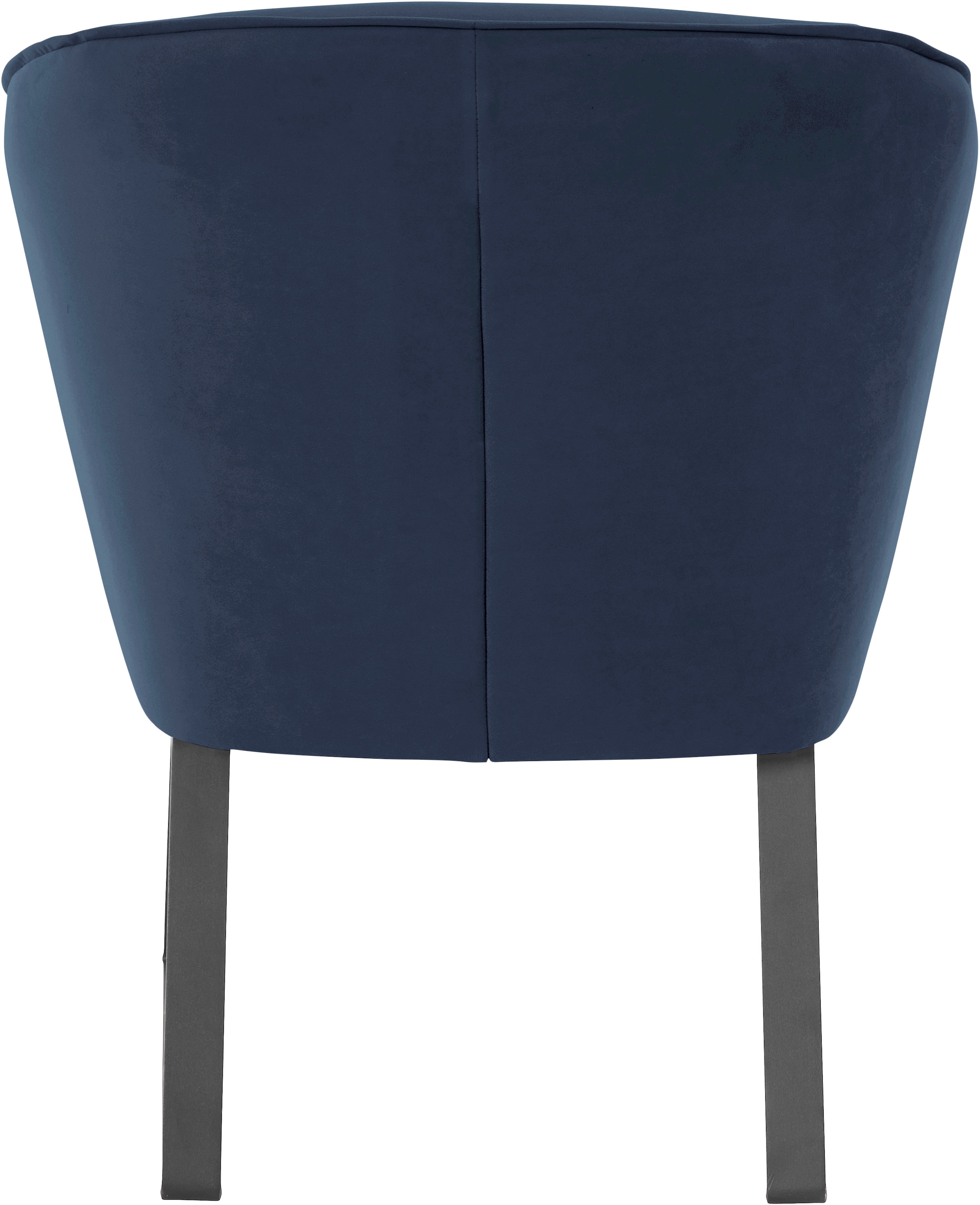 exxpo - sofa fashion Sessel »Americano, Loungesessel«, mit Keder und Metallfüßen, Bezug in verschiedenen Qualitäten, 1 Stck.