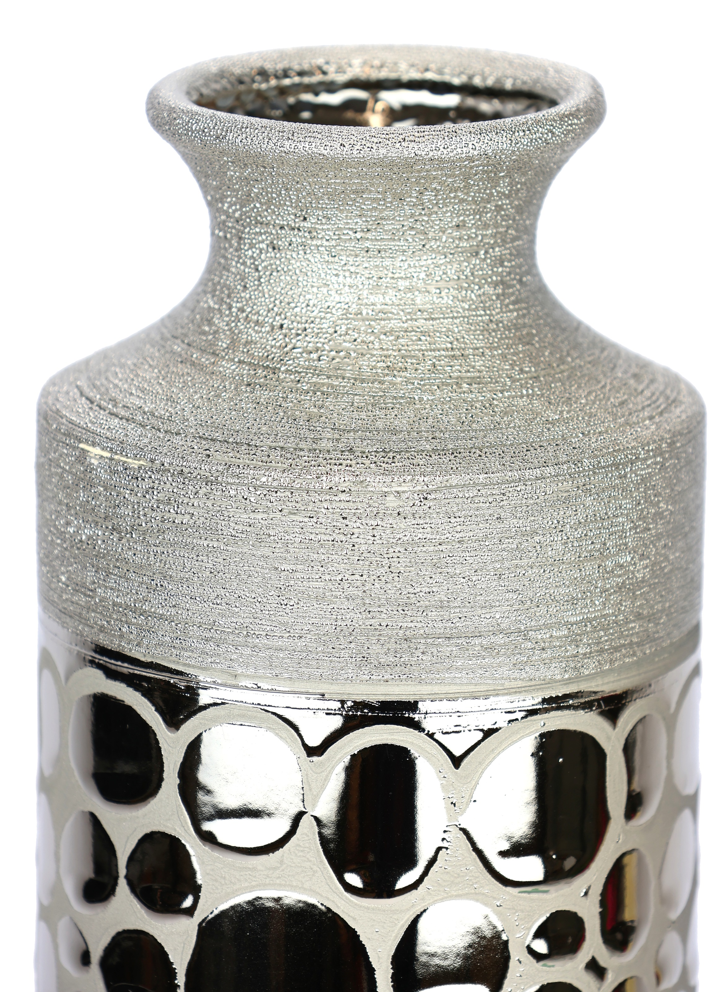 I.GE.A. Tischvase "Vase aus Keramik", (1 St.), Keramikvase Blumenvase Zylin günstig online kaufen