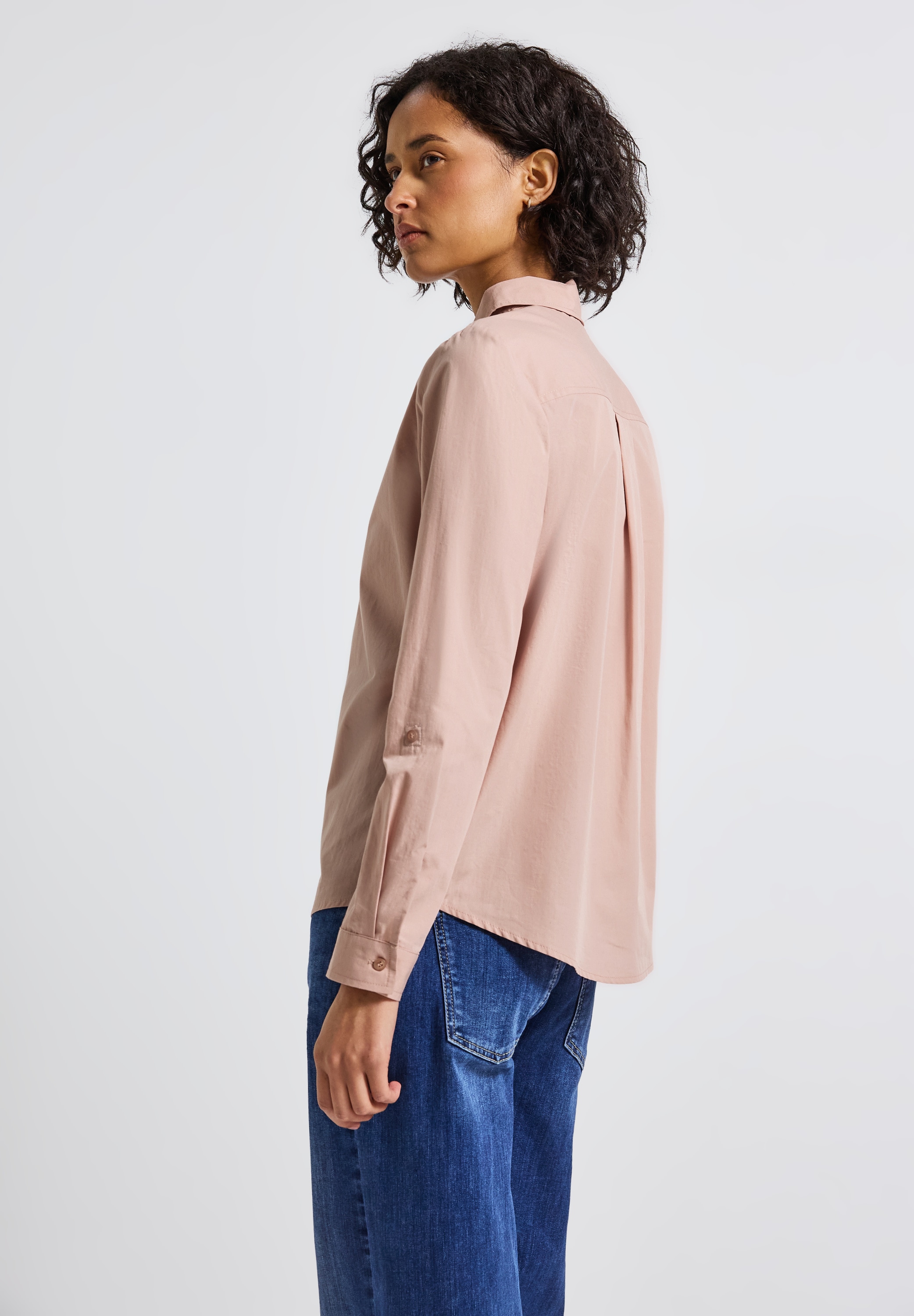 STREET ONE Hemdbluse, aus reiner Baumwolle