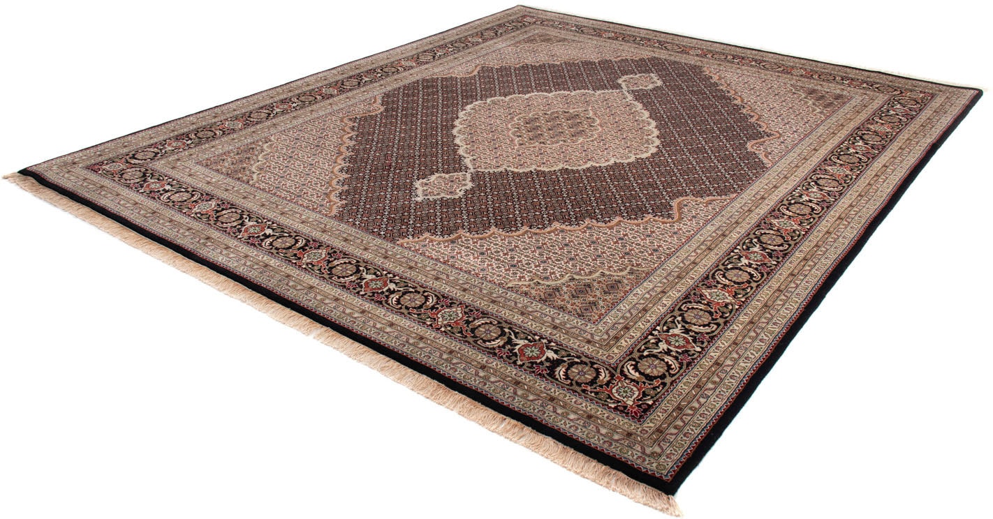 Wollteppich »Täbriz - 50 Raj Blumenmuster Beige 94 x 59 cm«, rechteckig, 8 mm Höhe,...