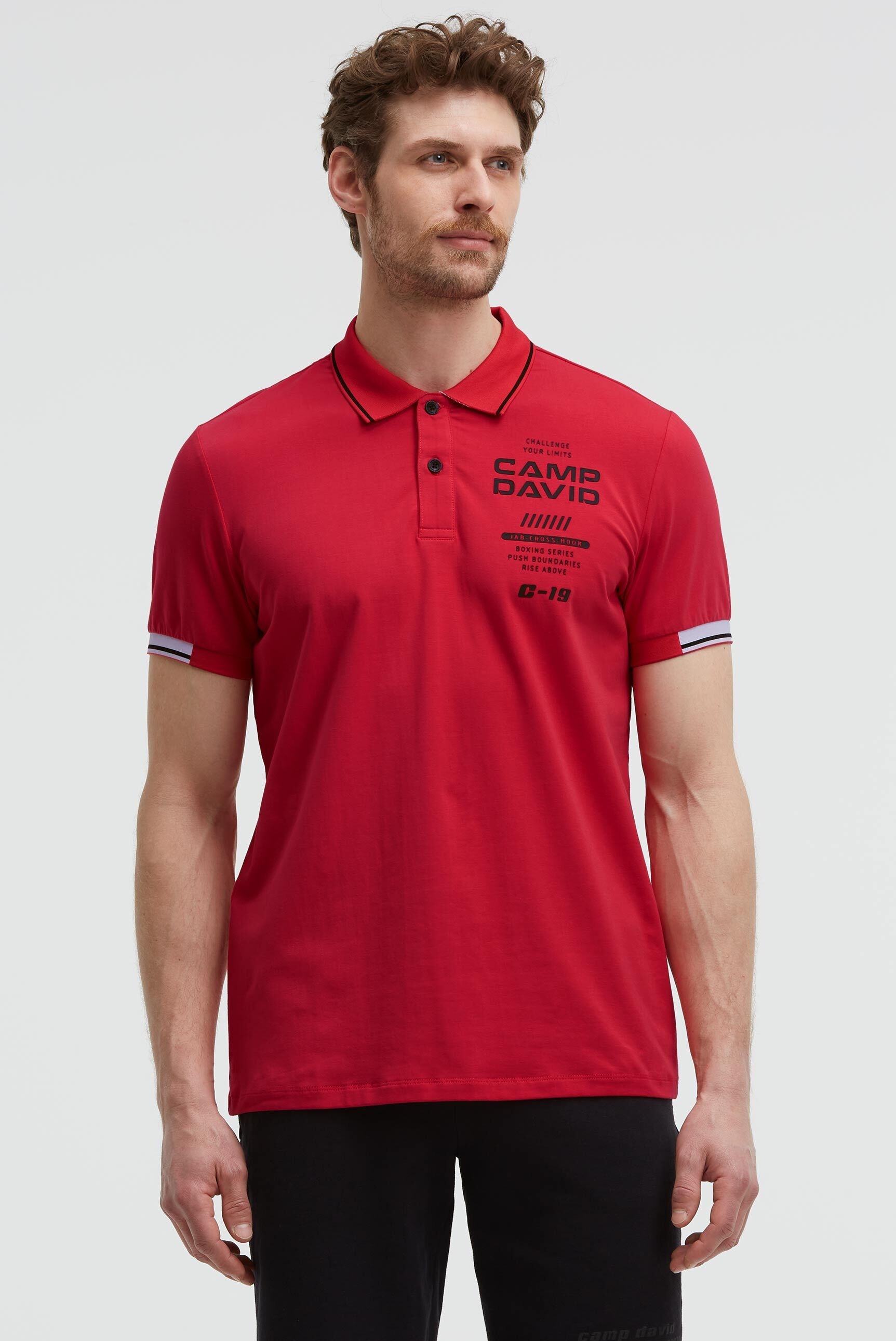 CAMP DAVID Poloshirt aus Baumwolle