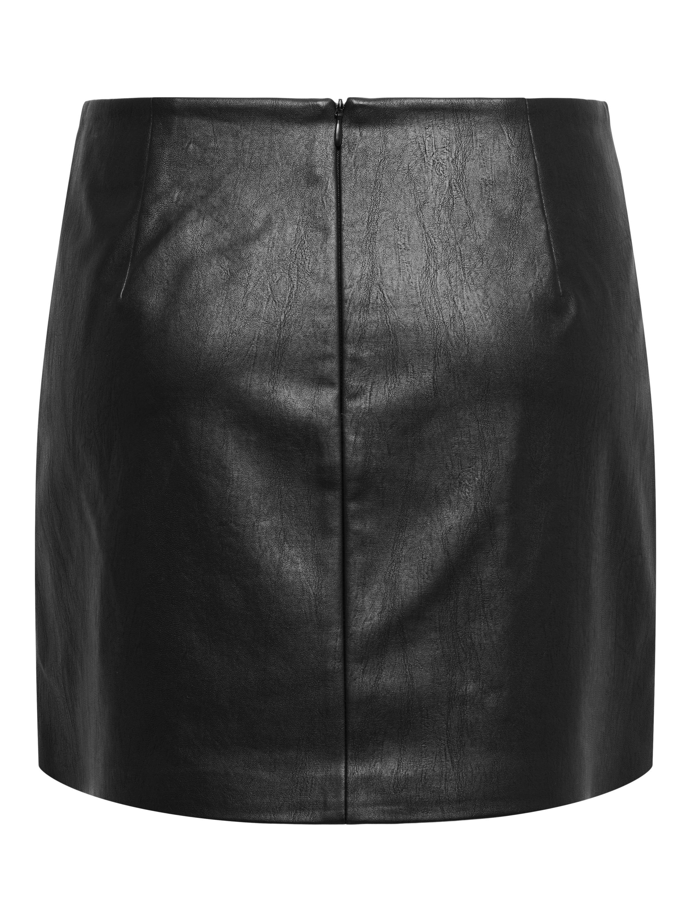 ONLY Lederimitatrock "ONLASTRIA FAUX LEATHER SHORT SKIRT OTW" mit Knopf Det günstig online kaufen