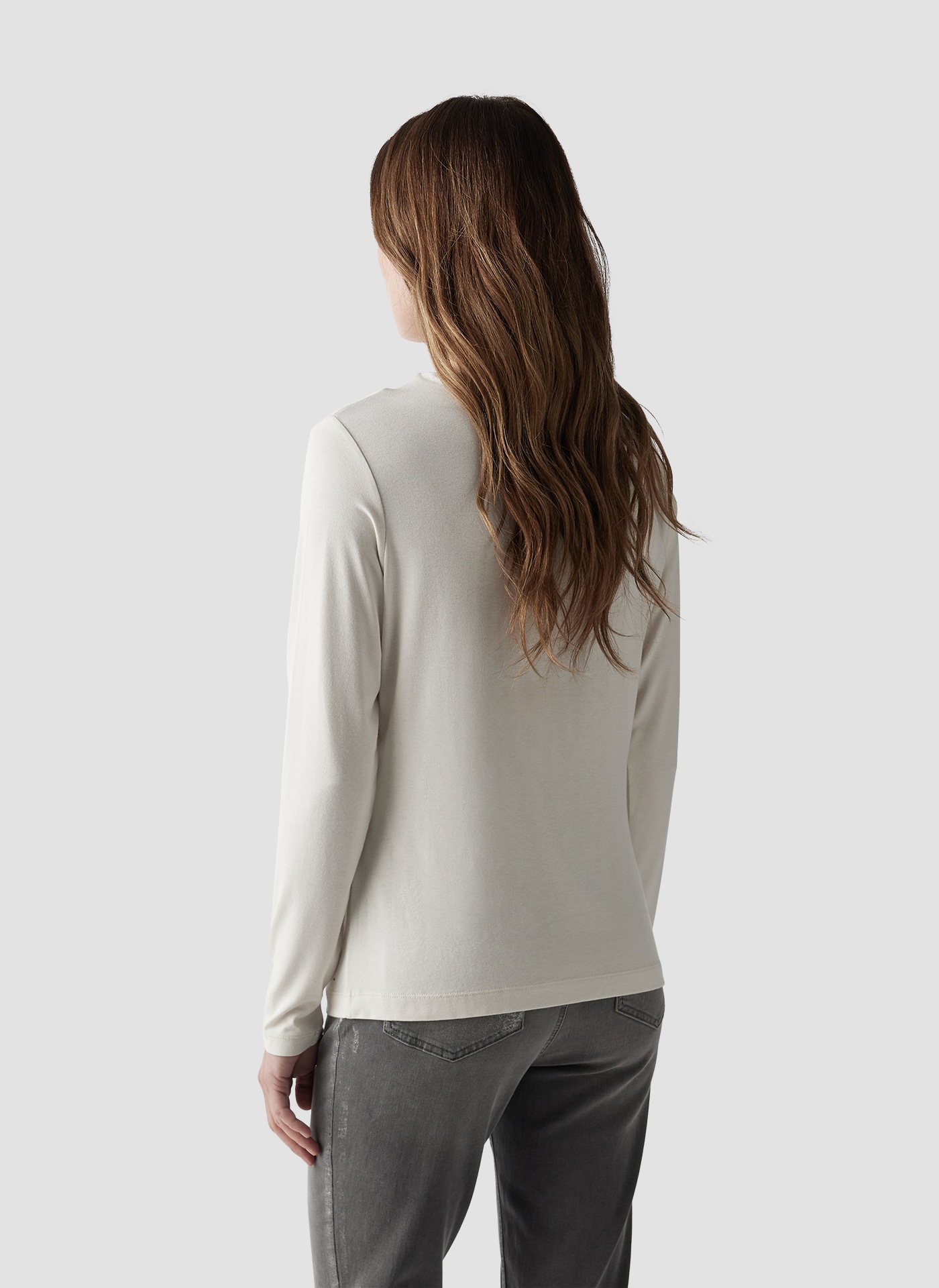LeComte Print-Shirt »LeComte Elegantes Langarmshirt mit Glitzerakzenten«