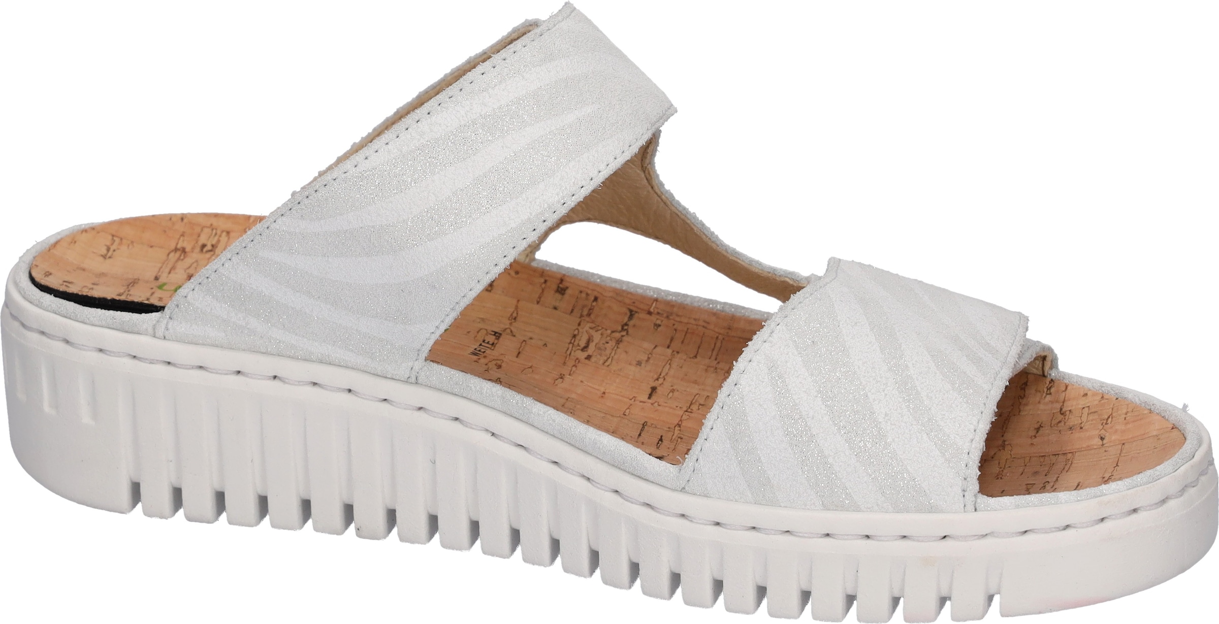Waldläufer Pantolette »H-WILLOW«, Sommerschuh, Hausschuh, Klettschuh in Komfortweite H (= sehr weit)