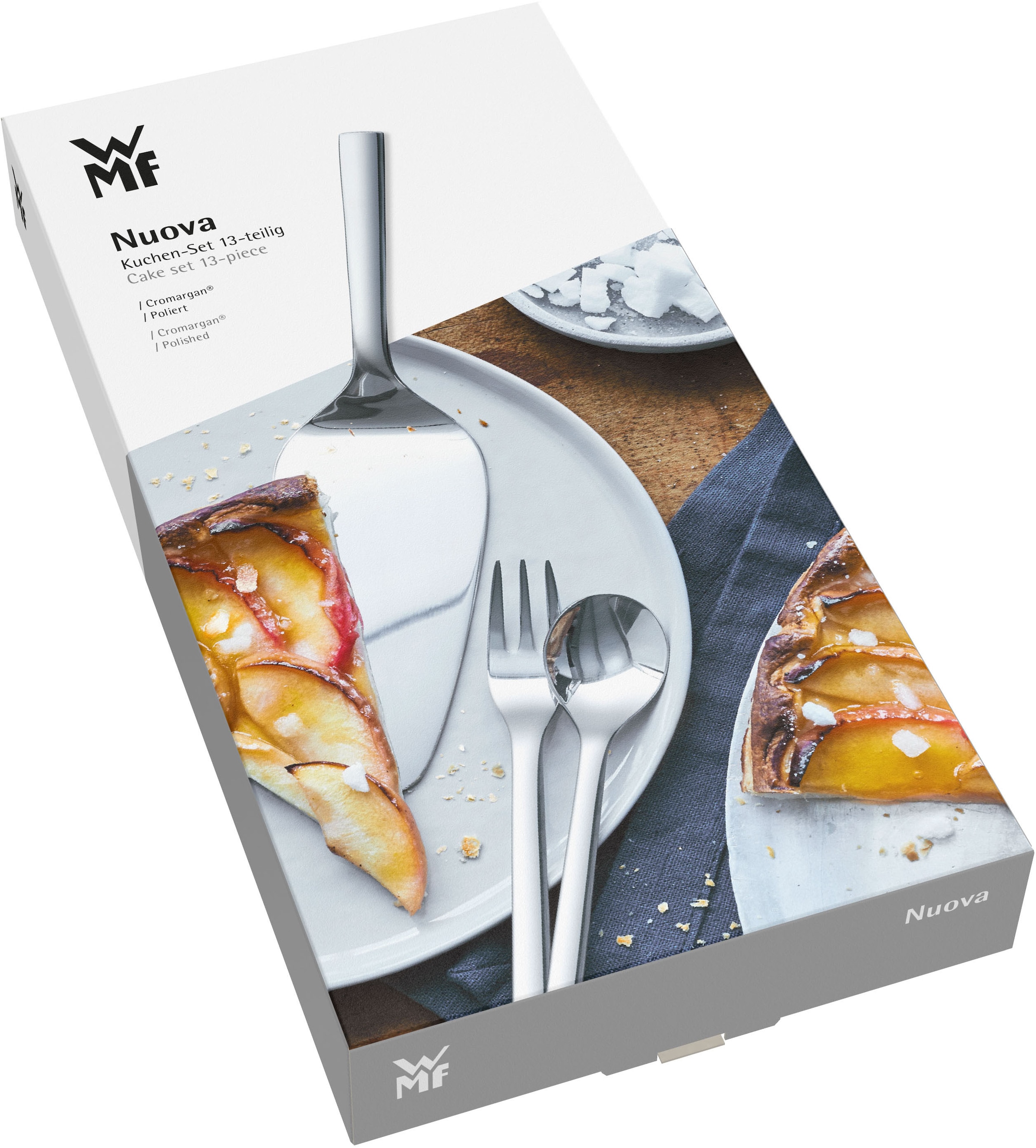 WMF Besteck-Set »Nuova«, (Set, 13 tlg.), 13-tlg., Cromargan Edelstahl rostfrei 18/10, Geschenkverpackung