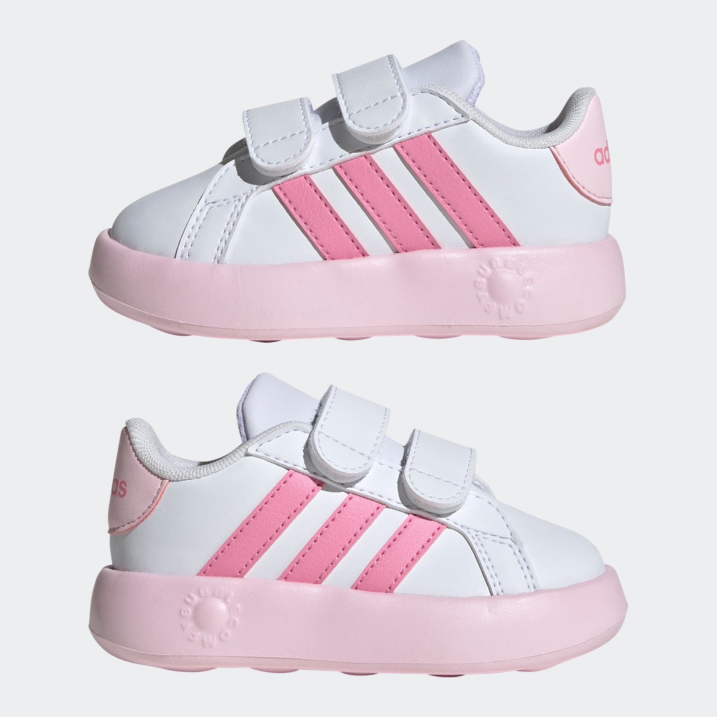 adidas Sportswear Klettschuh »GRAND COURT 2.0 KIDS«, Design auf den Spuren des adidas Superstar, für Kinder