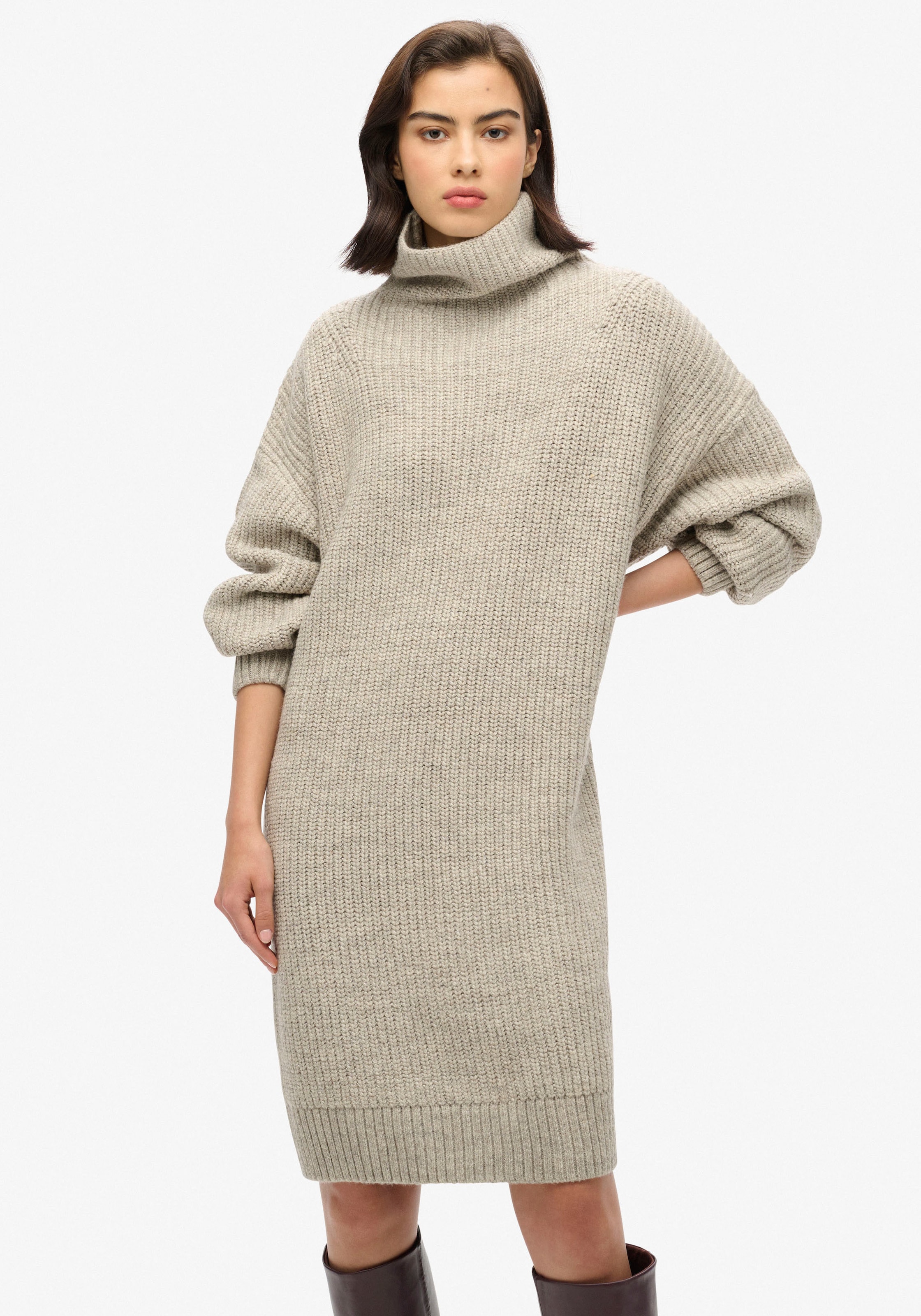 Superdry Jerseykleid »CHUNKY RIB KNIT JUMPER DRESS«