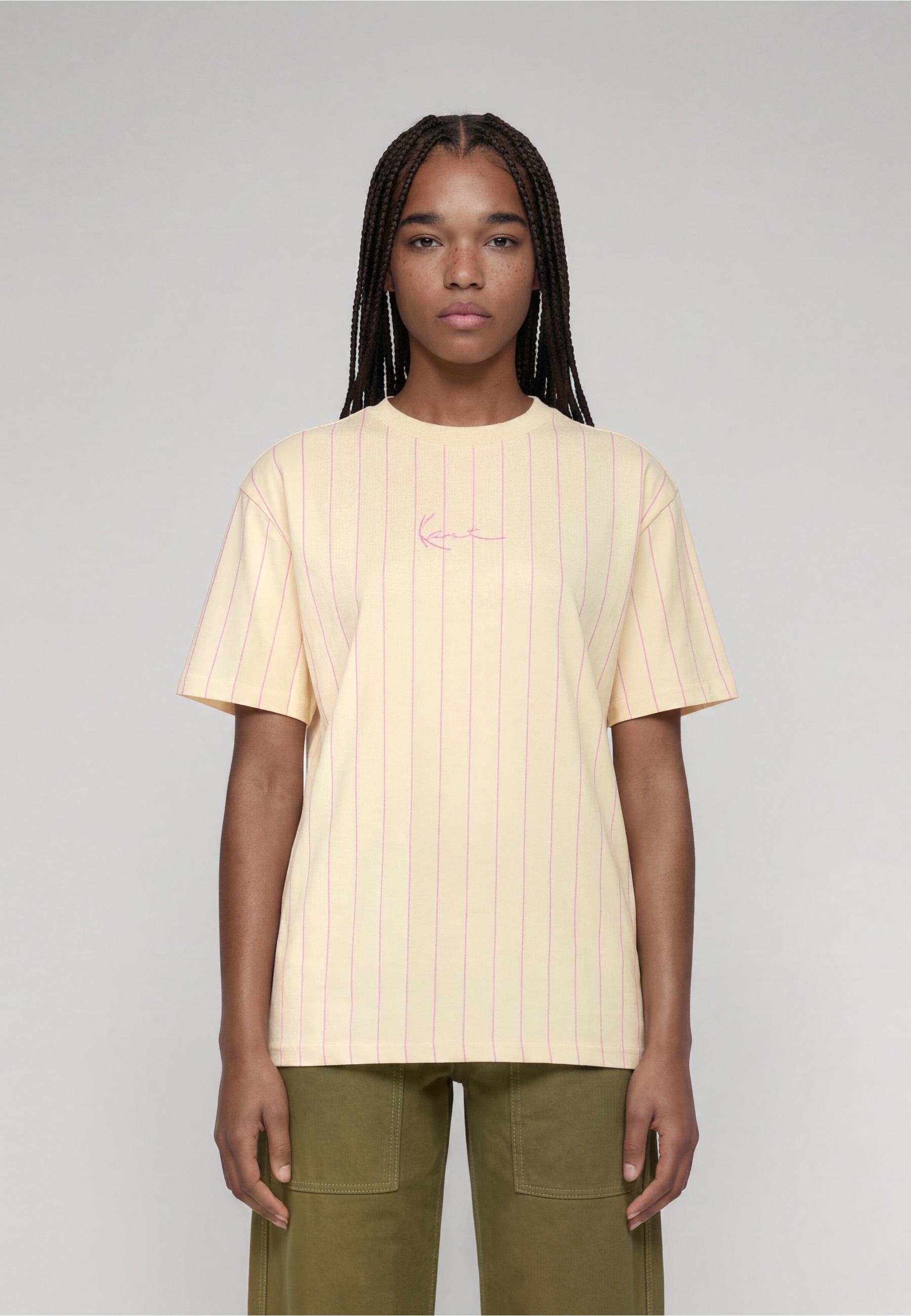 Karl Kani T-Shirt »Karl Kani Small Signature Essential Pinstripe OS Tee« 1