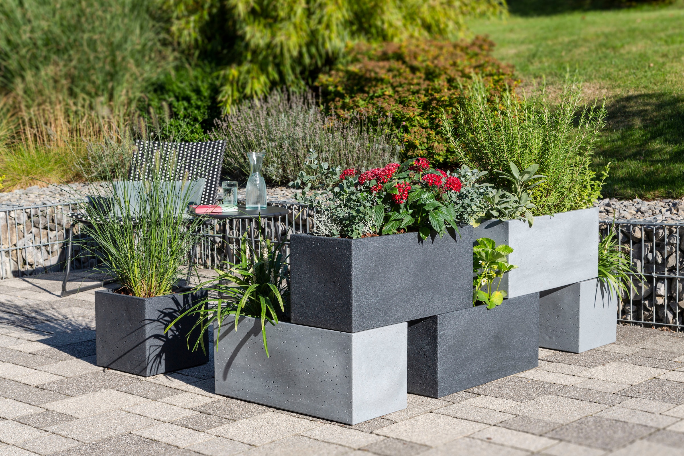 Scheurich Blumentopf »80/240 C-CUBE LONG«
