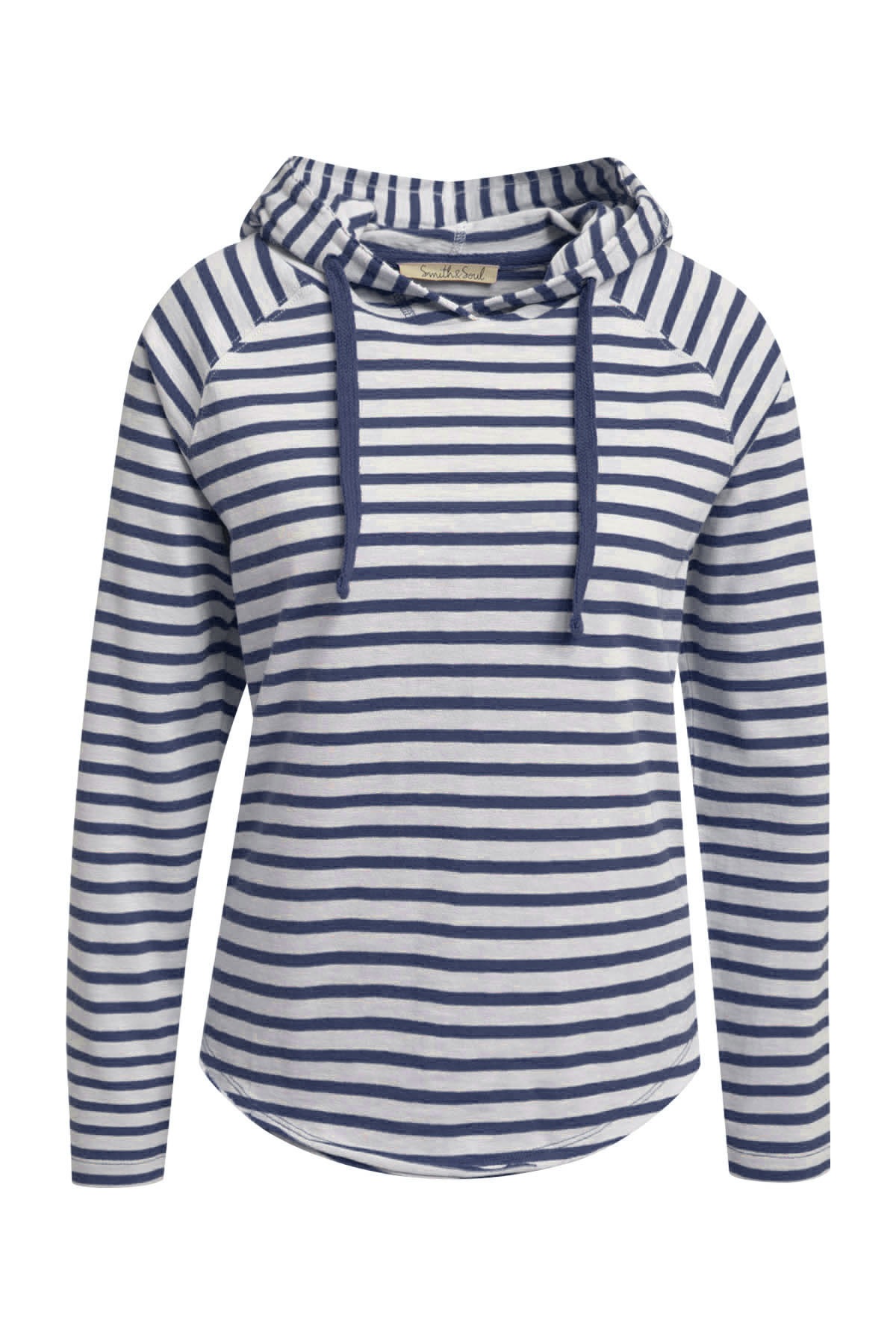 Smith & Soul Kapuzenshirt mit offenen Kanten am Saum günstig online kaufen