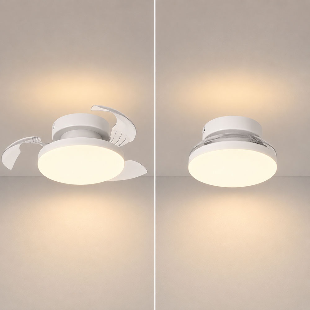 EGLO LED Deckenleuchte »HOVLEY« LED-Modul 1 Stk. Kaltweiß | Neutralweiß | Warmweiß LED Ventilator mit Beleuchtung - in weiß - Ø41cm - 3 Geschwindigkeiten