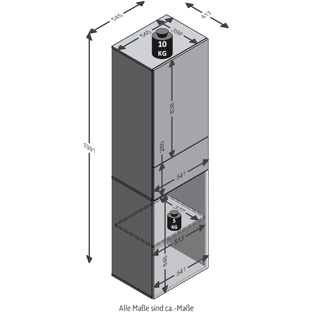 FMD Garderobenschrank »Belm«, Breite 54,5 cm | BAUR