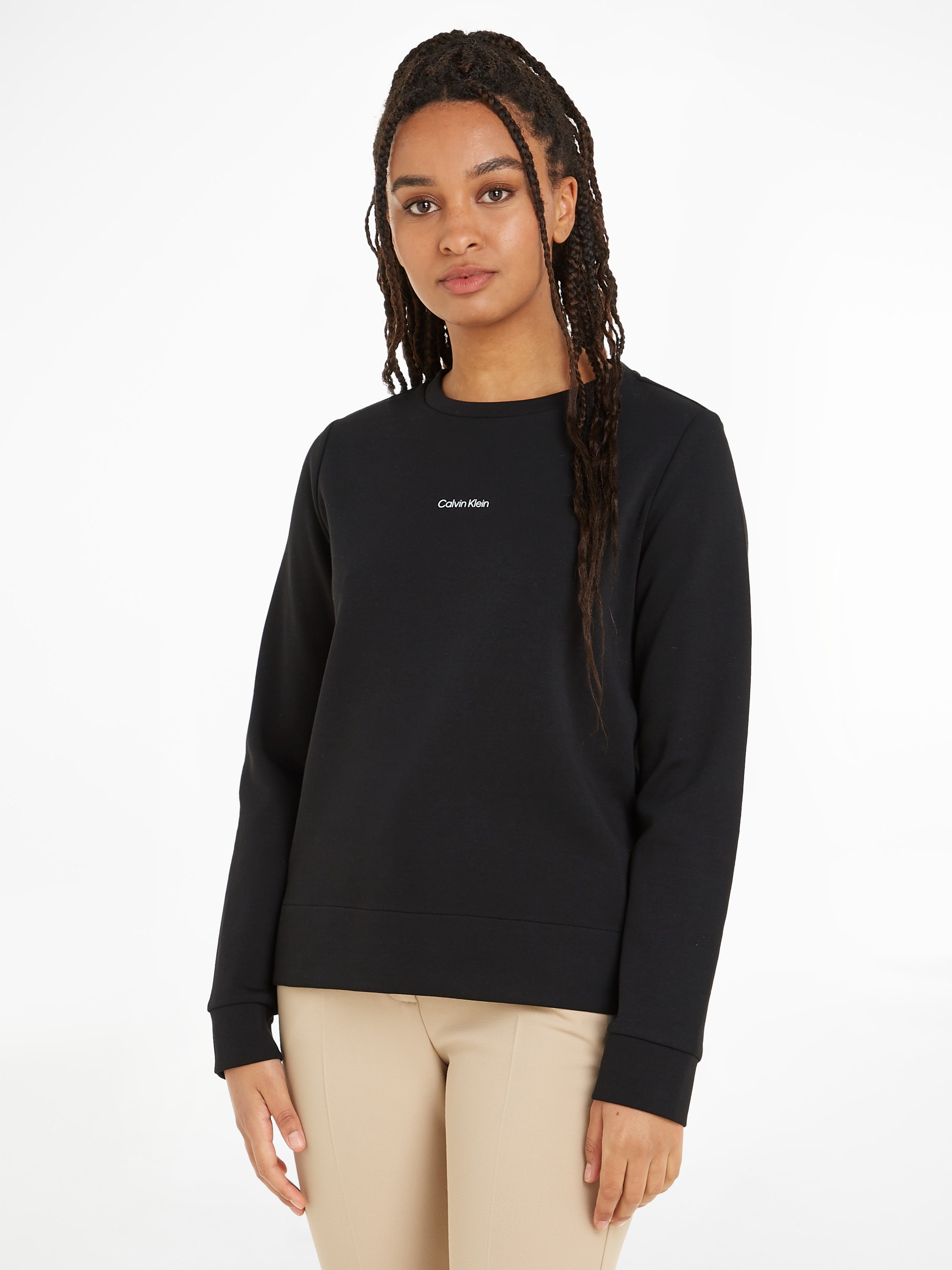 Calvin Klein Sweatshirt "MICRO LOGO ESS SWEATSHIRT", mit Rundhalsausschnitt günstig online kaufen