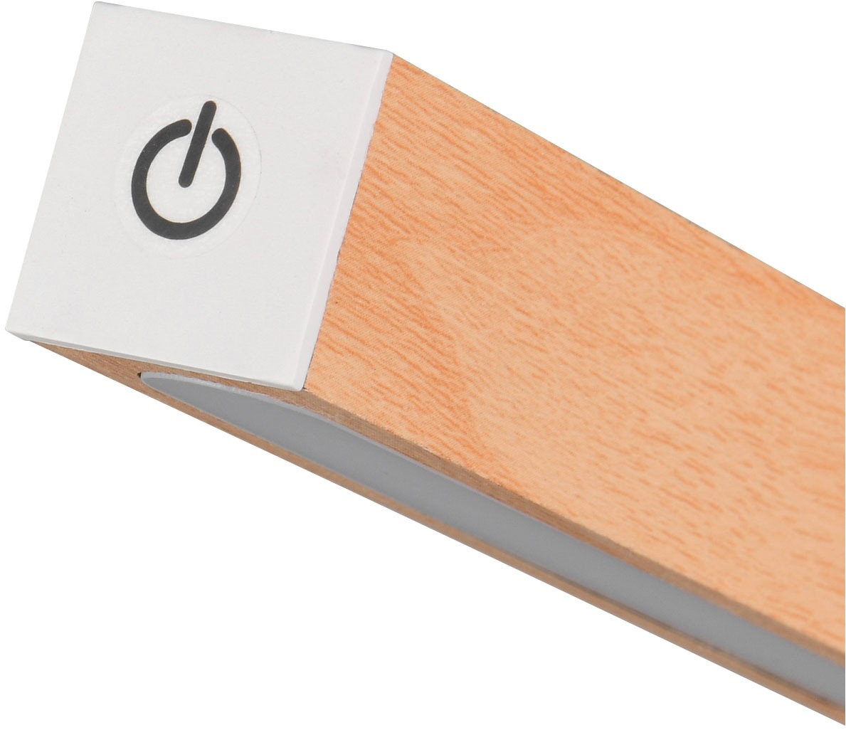 REALITY Leuchten LED Tischleuchte »SKIP, magnetische Touch-Tischlampe aus Holz, Leuchtenkopf abnehmbar«, 1 flammig, Leuchtmittel LED-Board | LED fest integriert, On/Off Touch und Dimmschalter, USB-Ladeanschluss, Akku-Laufzeit 3h