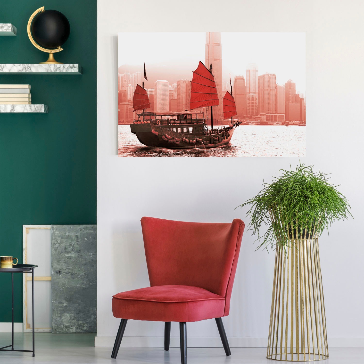 queence Acrylglasbild "Schiff" Boote & Schiffe  Gebäude  Skyline  Städte Fi günstig online kaufen