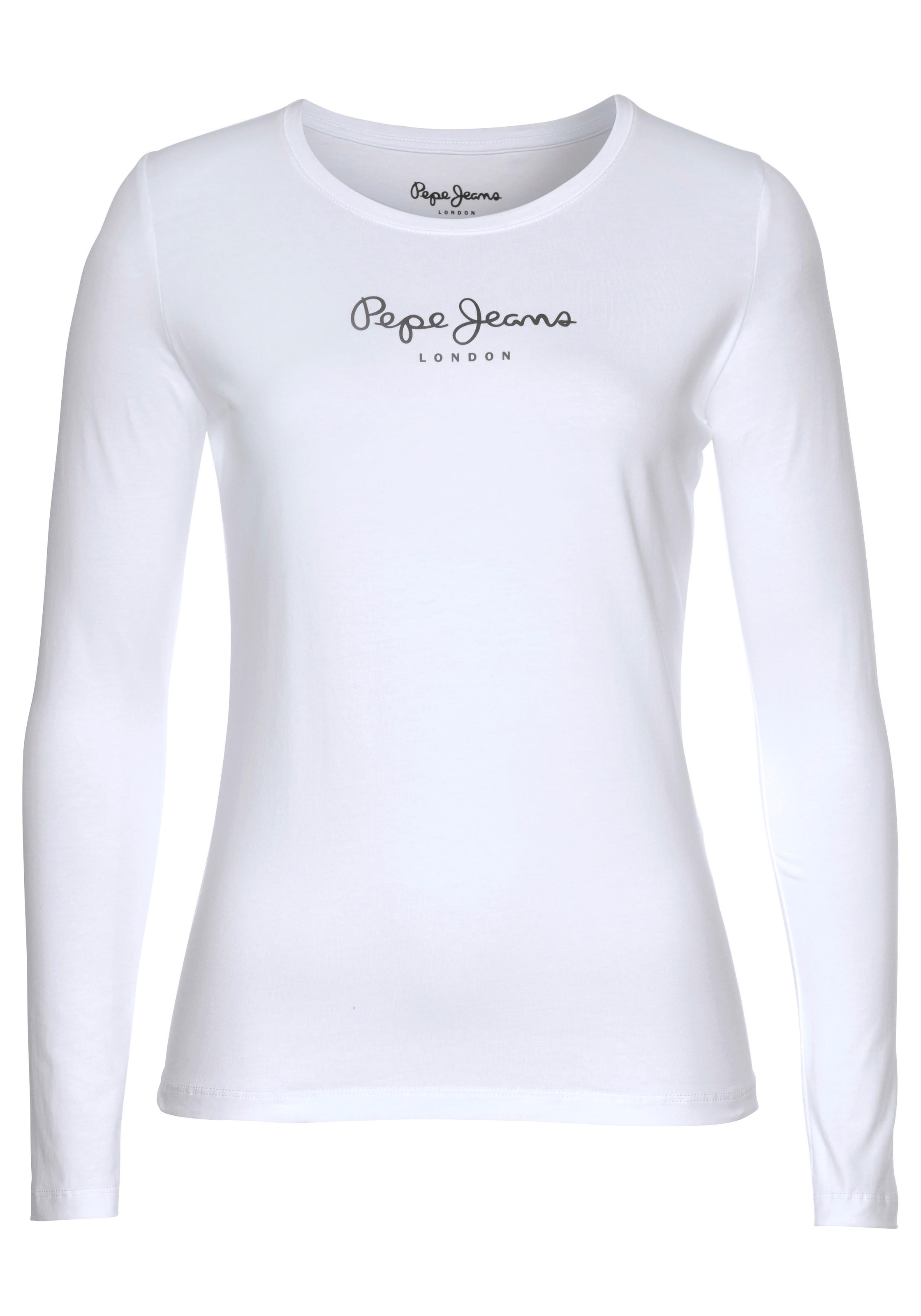 Pepe Jeans Langarmshirt »NEW Logo-Print BAUR VIRGINA online | L/S«, kaufen mit