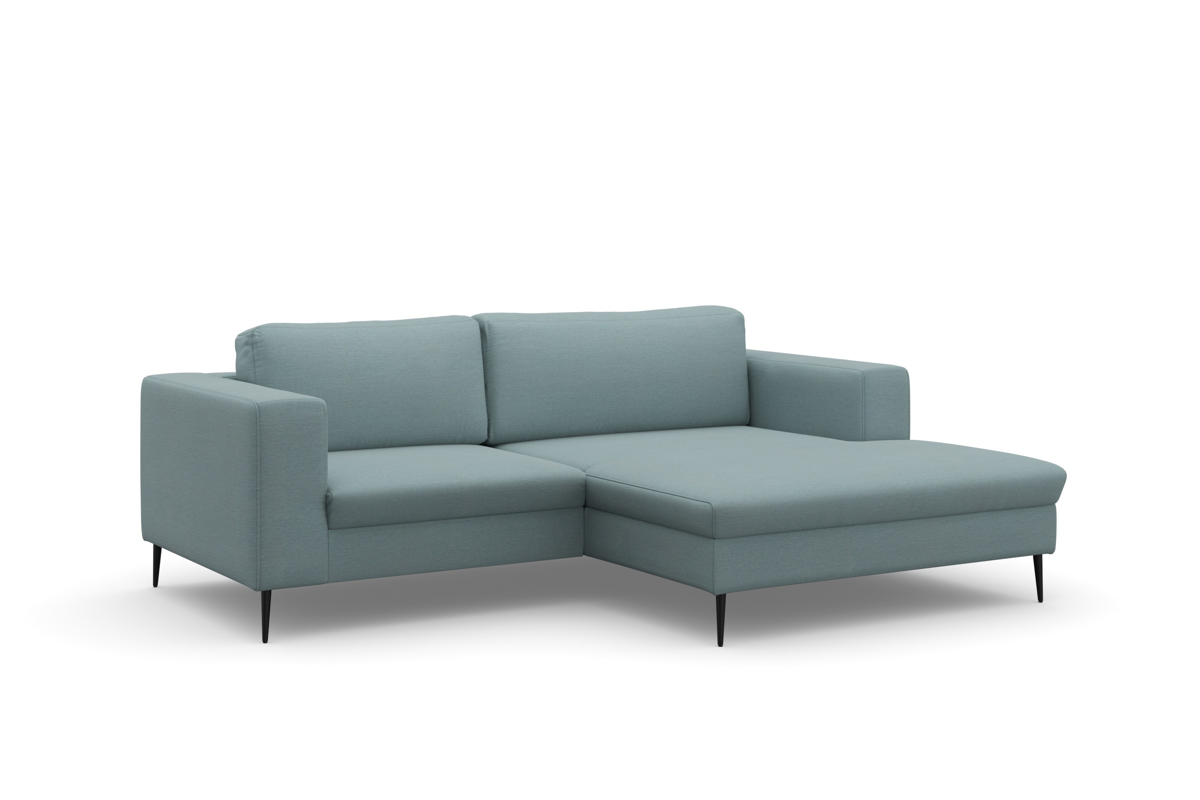 Thumbnail - DOMO collection Ecksofa "Modica kompakt und elegant, Breite 244, L-Form" moderne Optik mit extrabreiter Recamiere, auch ...
