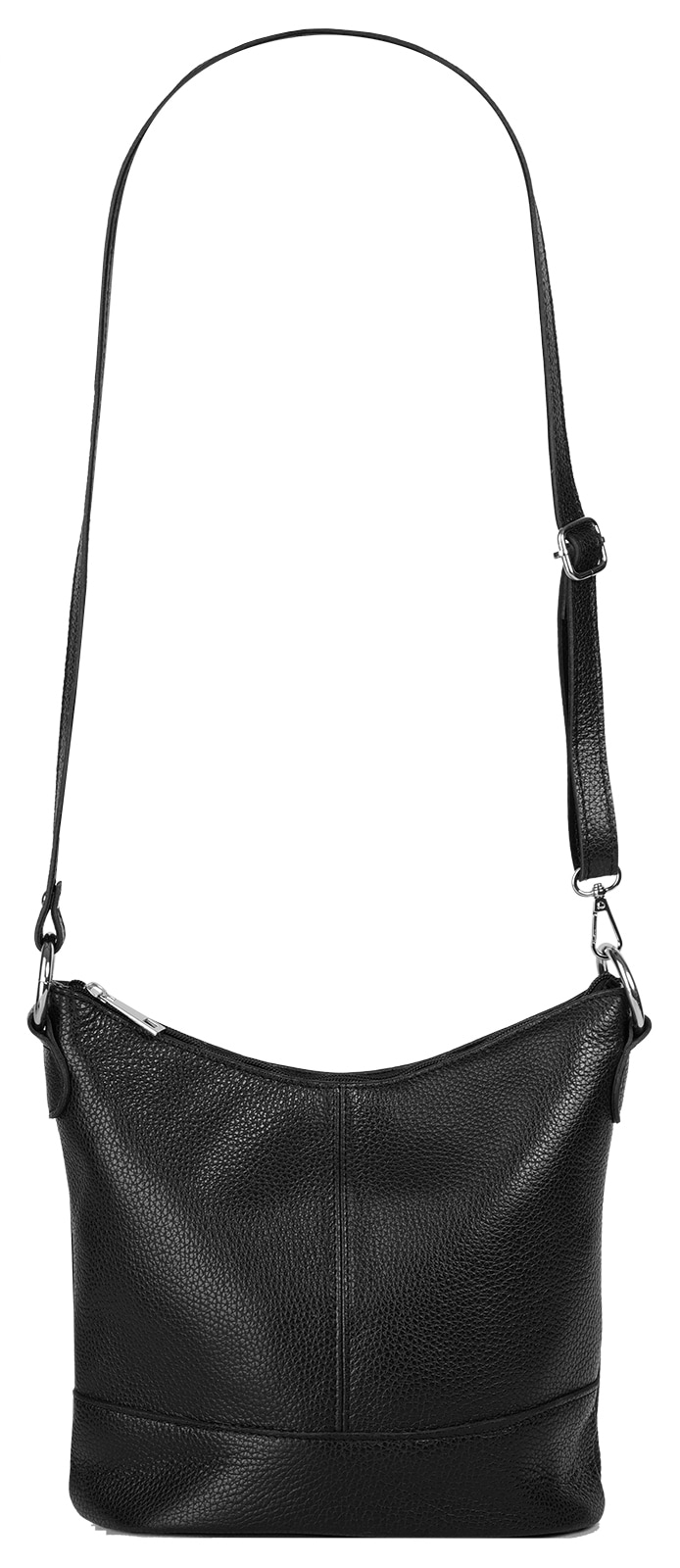 Cluty Umhängetasche, echt Leder, Made in Italy