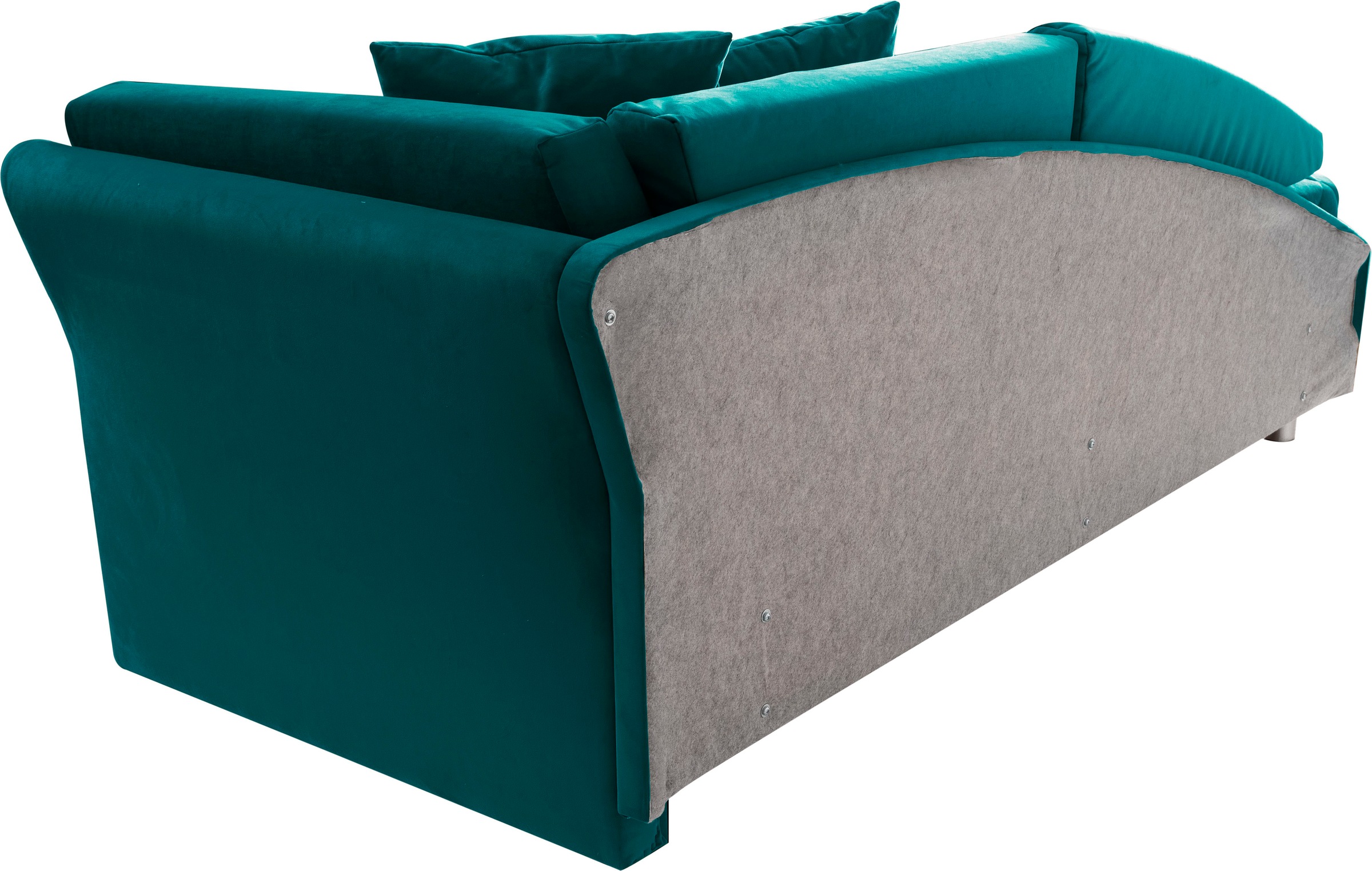 alina Schlafsofa, Bettkasten, Zierkissen-Set aus: 2 Stk. 40x40cm, 1 Stk. 30x30cm