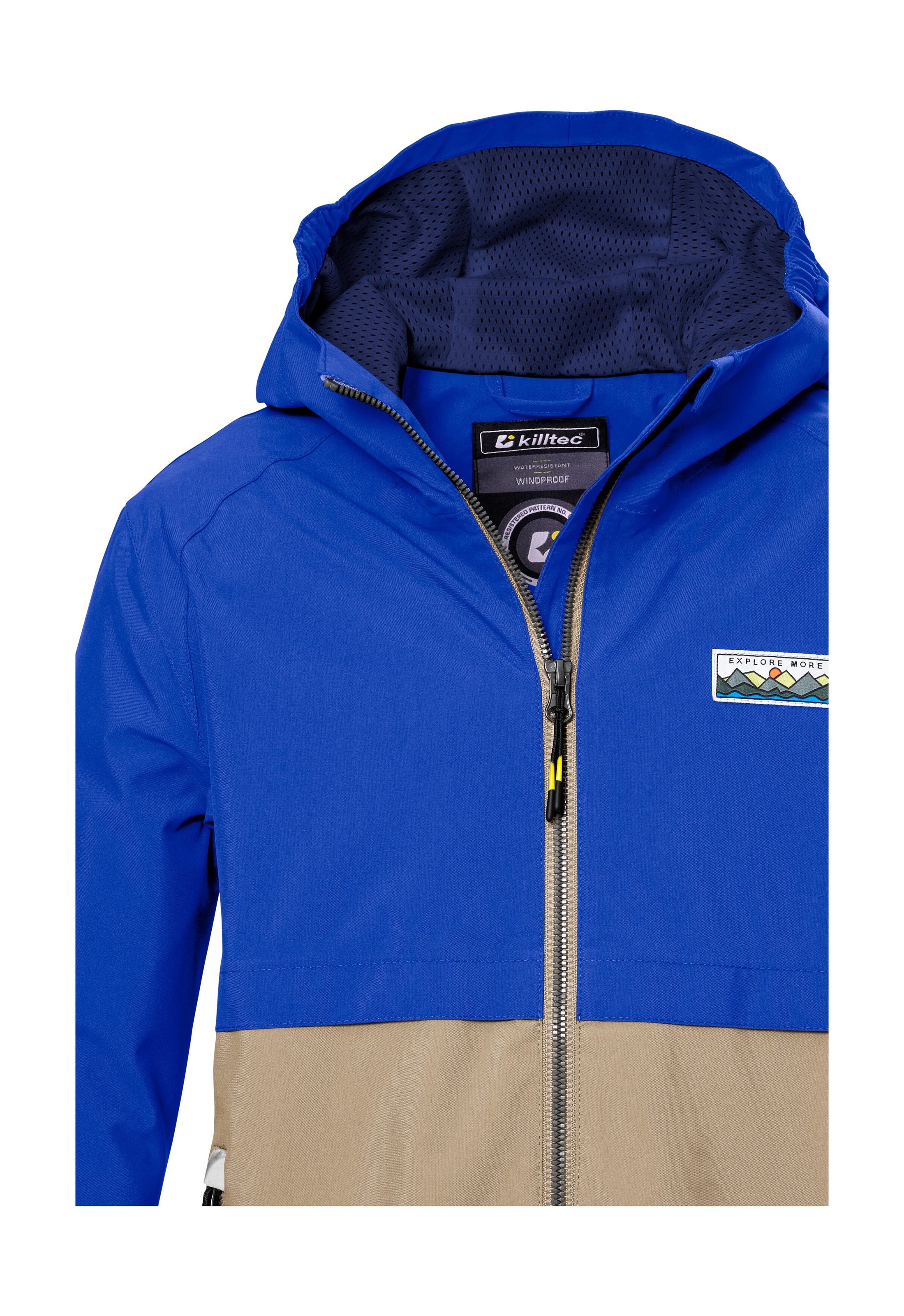 Killtec Funktionsjacke »KOS 141 BYS JCKT«, Wasserdichte Kinderjacke, Colourblock, reflektierend, PFAS-frei