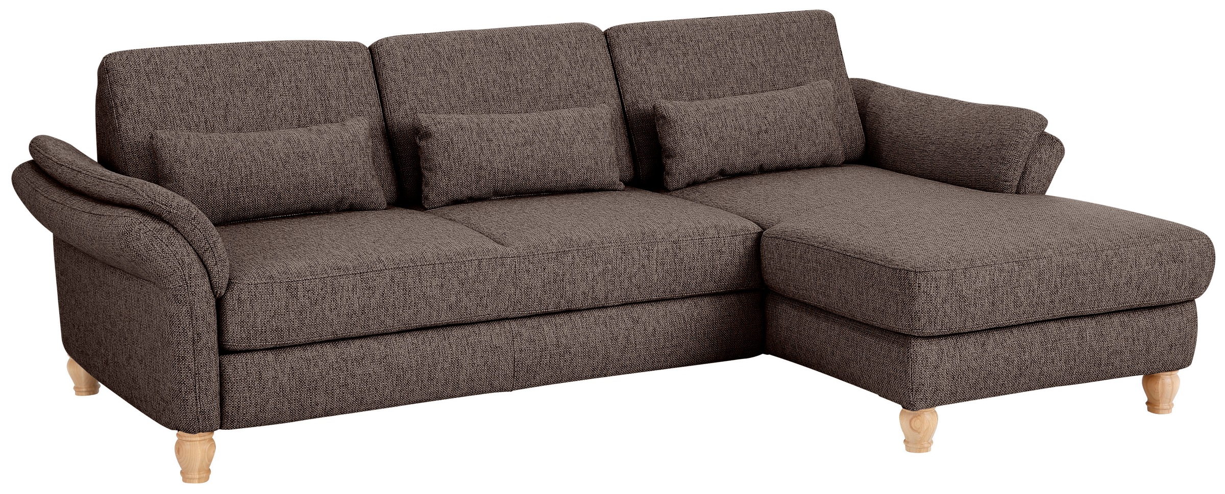 Home affaire Ecksofa »Palace L-Form«, incl. Sitztiefenverstellung, wahlweise mit Bettfunktion und Stauraum