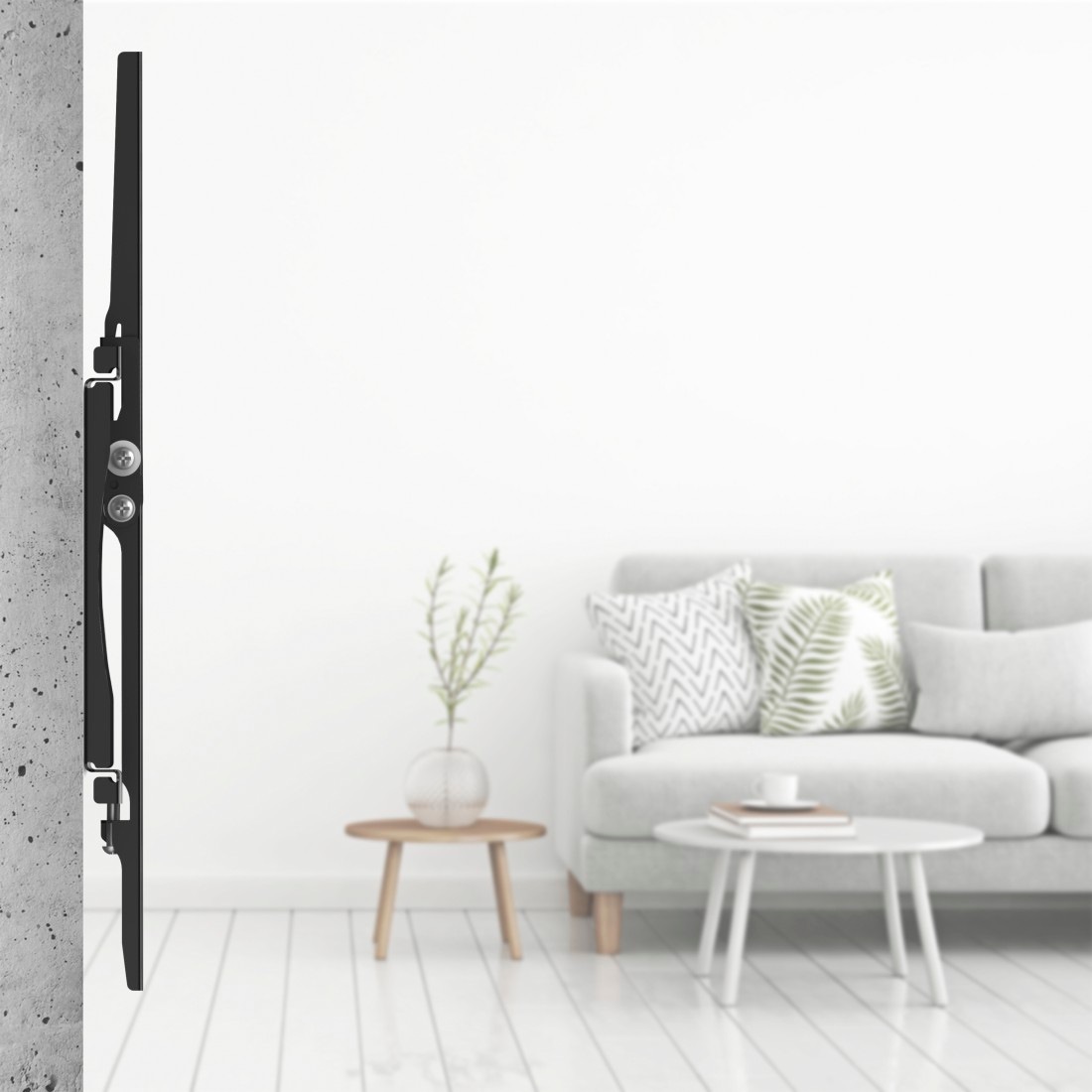 Hama TV-Wandhalterung »TV-Wandhalterung neigbar 32 bis 75 Zoll, 40" 55" 65", 35 kg Traglast« bis 191 cm Zoll Stufenlos neigbar bis 10 Grad, flacher Wandabstand, inkl Wasserwaage