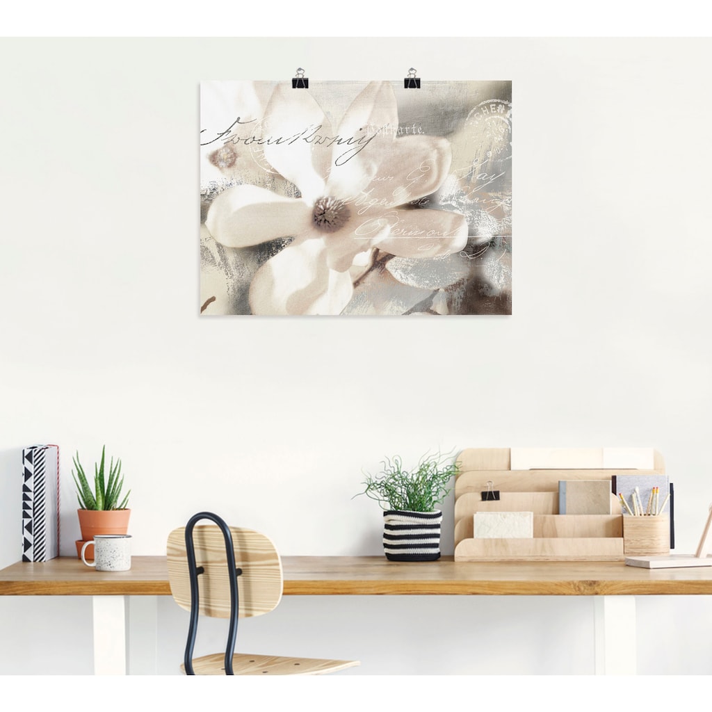 Artland Wandbild »Magnolie_Detail«, Blumenbilder, (1 St.)