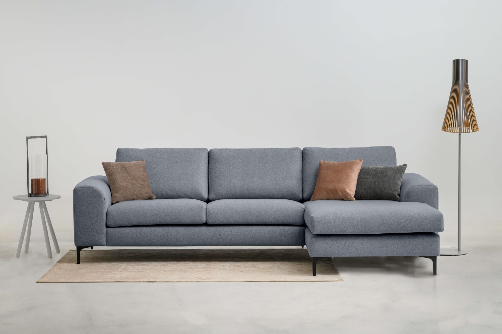 OTTO home Ecksofa "Henry, L-Form, Breite 294 cm" mit Metallbeinen, Wellenunterfederung, wasserabweisender Stoff