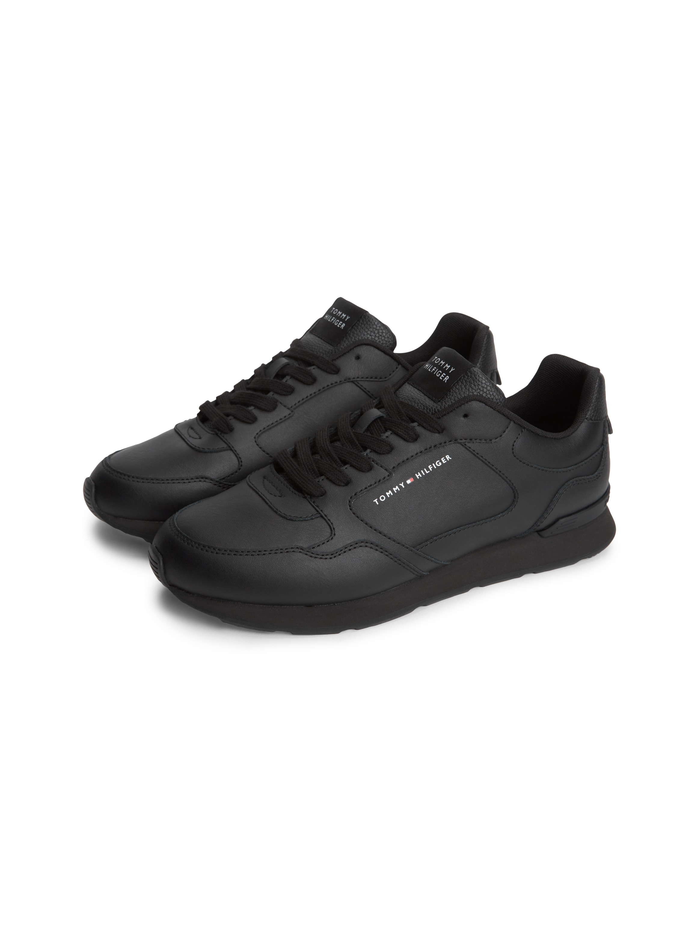 Tommy Hilfiger Sneaker »LIGHT EVA RUNNER LEATHER«  Schnürer, Halbschuh, Freizeitschuh mit Logoschriftzug