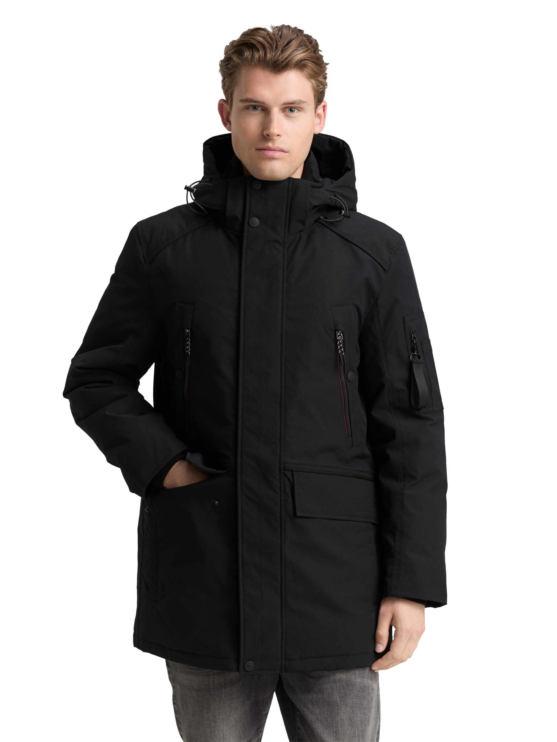 TOM TAILOR Funktionsmantel mit Logo Anhänger günstig online kaufen