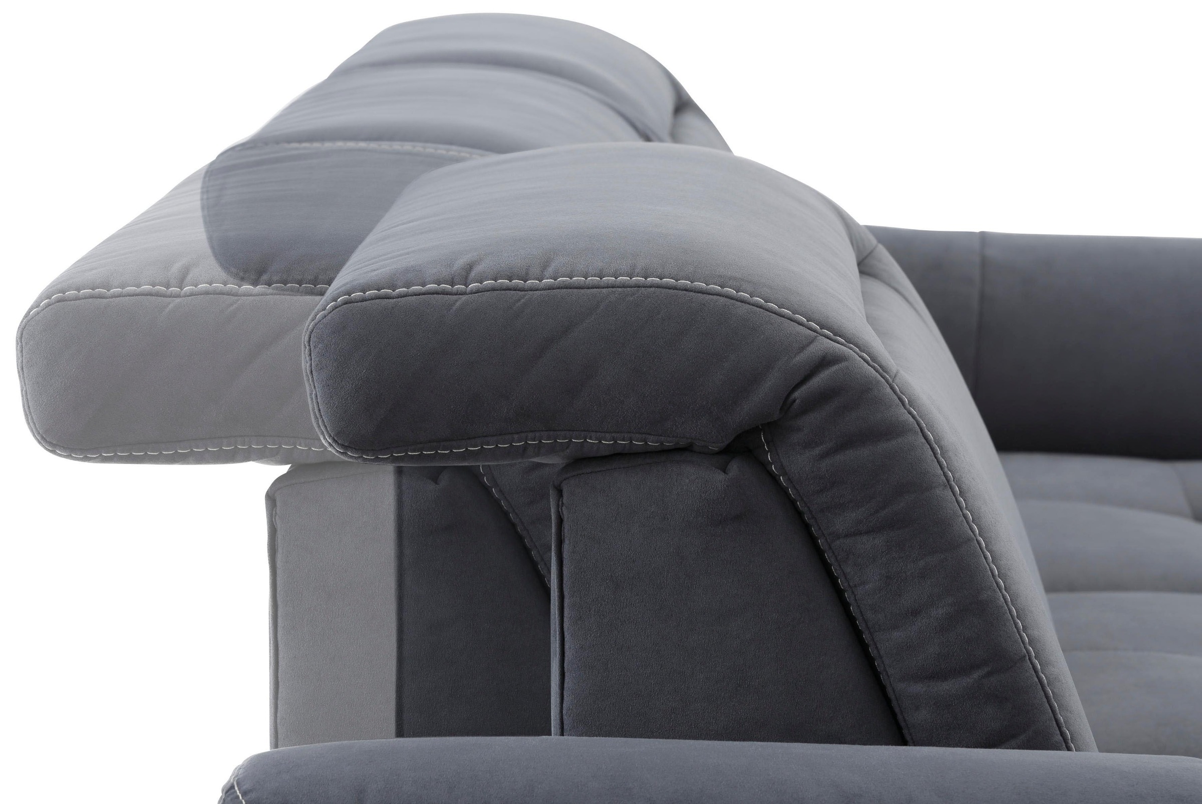 Home affaire Ecksofa »Solvei L-Form« mit Recamierenabschluß und Sitztiefenverstellung