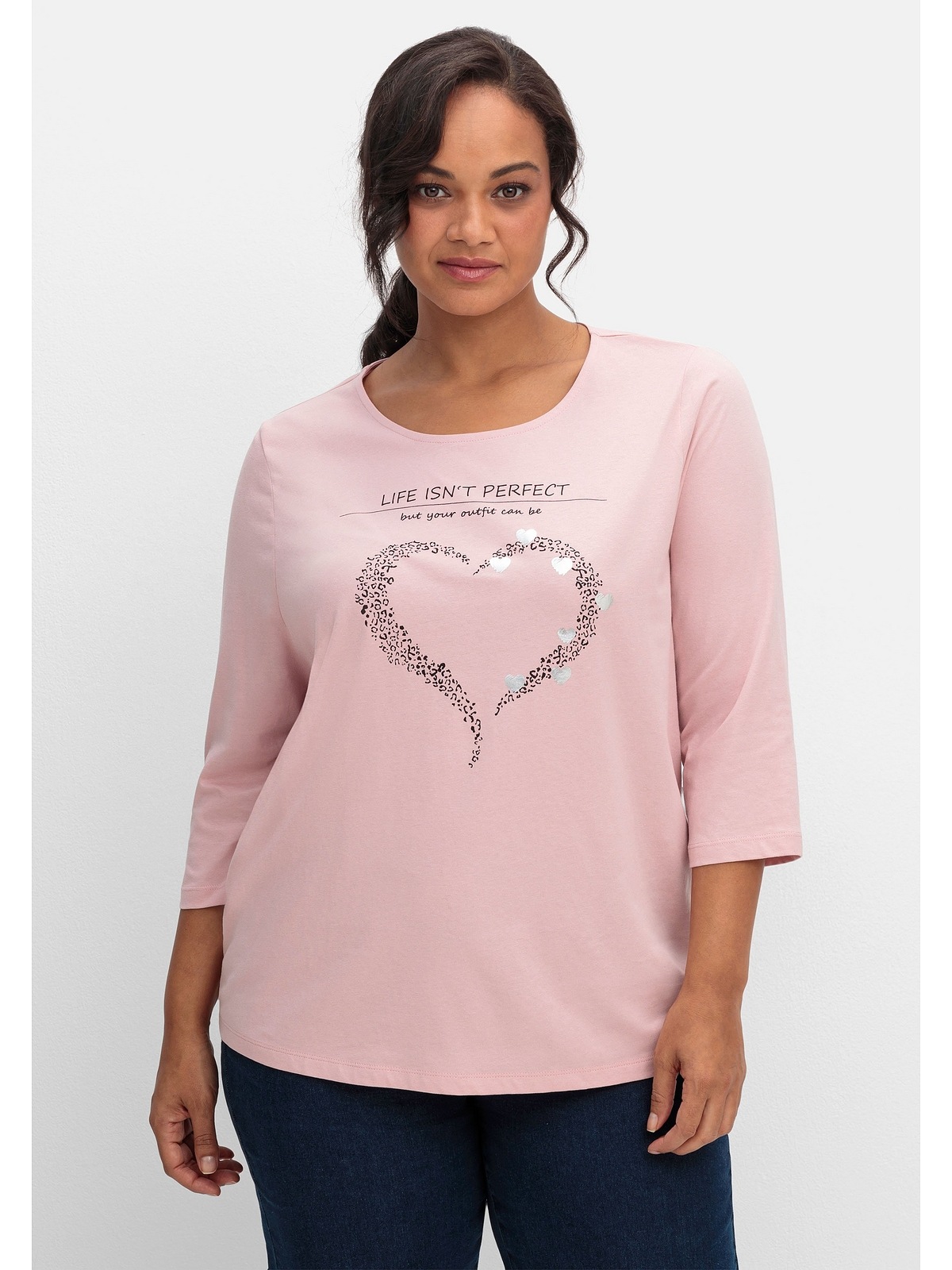 Sheego 3/4-Arm-Shirt »Große Größen« su Herzmo...