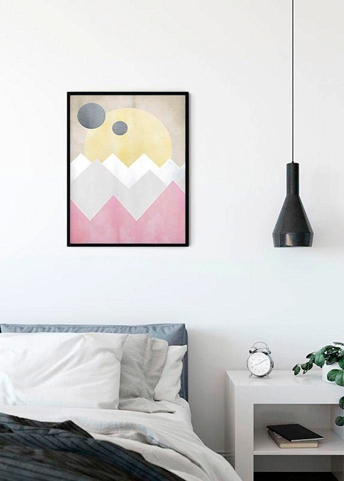 Komar Bild »Sunrise Spring« Formen | Kunst 1 Stk. tlg. Wandbild zur Dekoration - ohne Rahmen