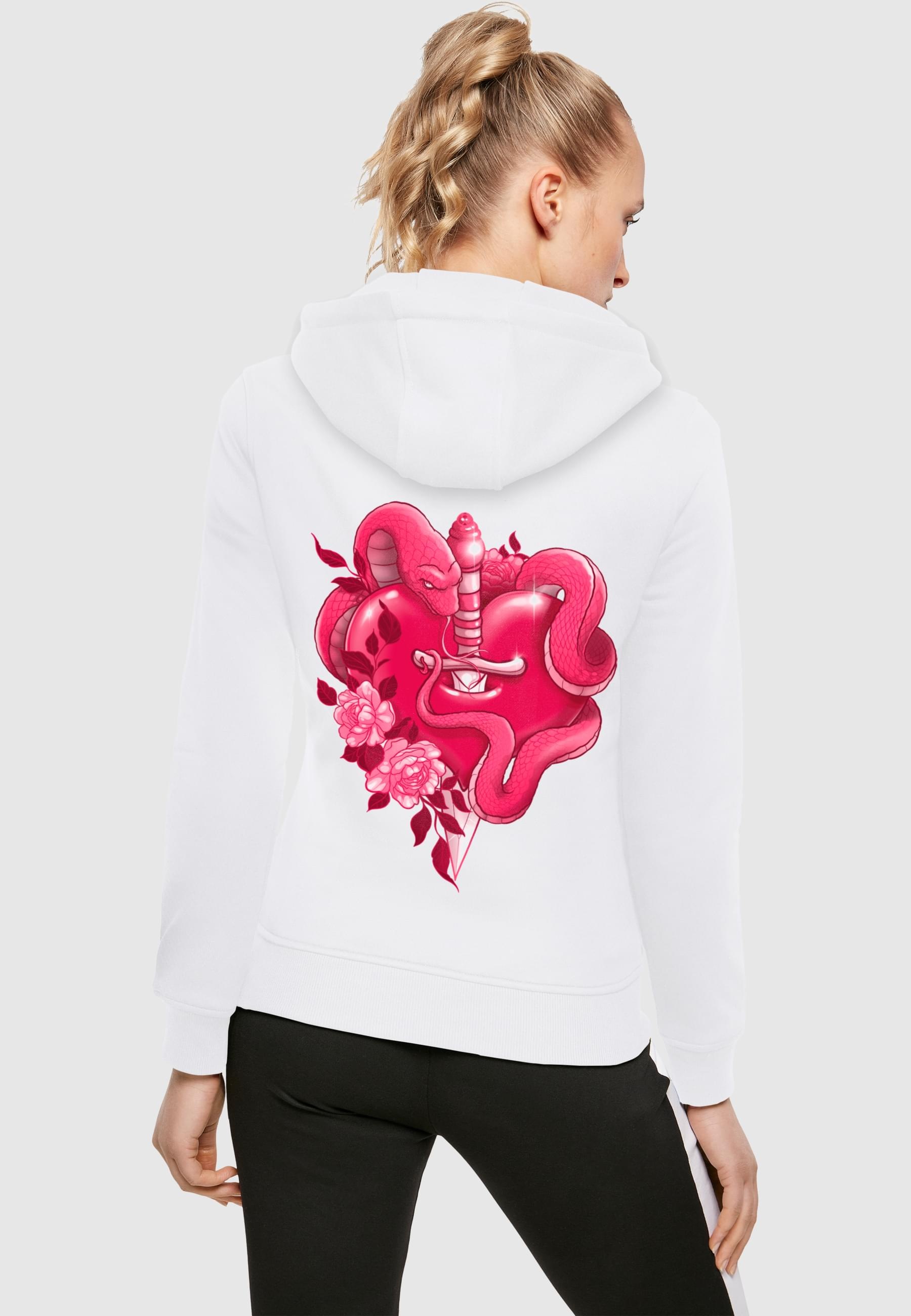 Miss Tee Kapuzenpullover »Miss Tee Damen Snakes Heart Hoody« 1 Stk. tlg.