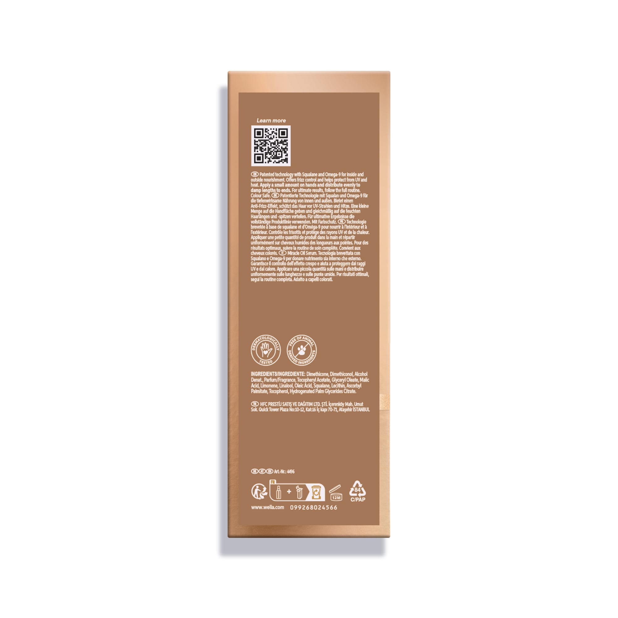 Wella Professionals Haaröl »Ultimate Smooth Miracle Oil Serum« ultimativer Glanz, sorgt für weiches Haar, Anti-Frizz-Effekt