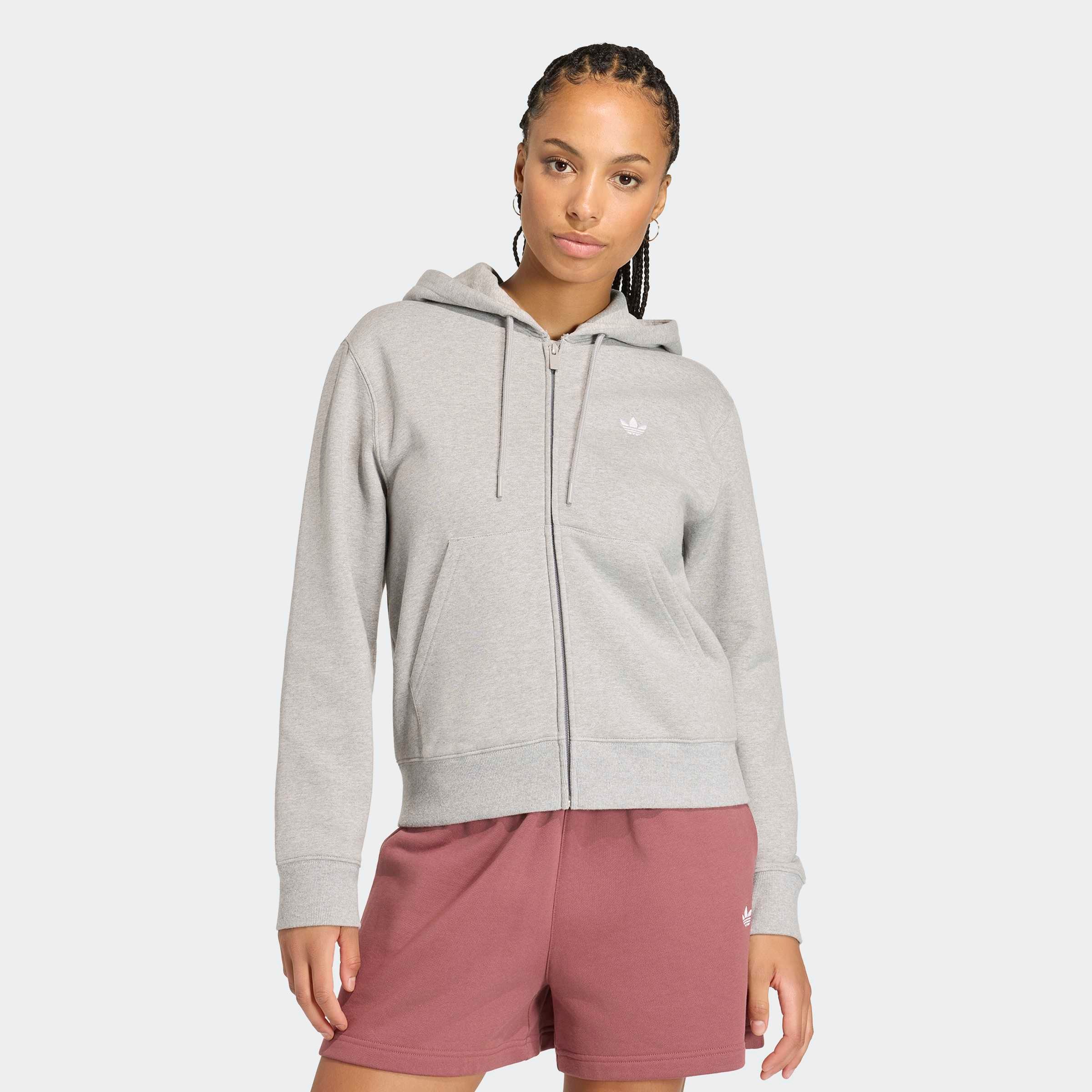 adidas Originals Sweatshirt "ESSENTIALS FLEECE REGULAR FULL ZIP", mit Reißverschluss, in normaler Länge