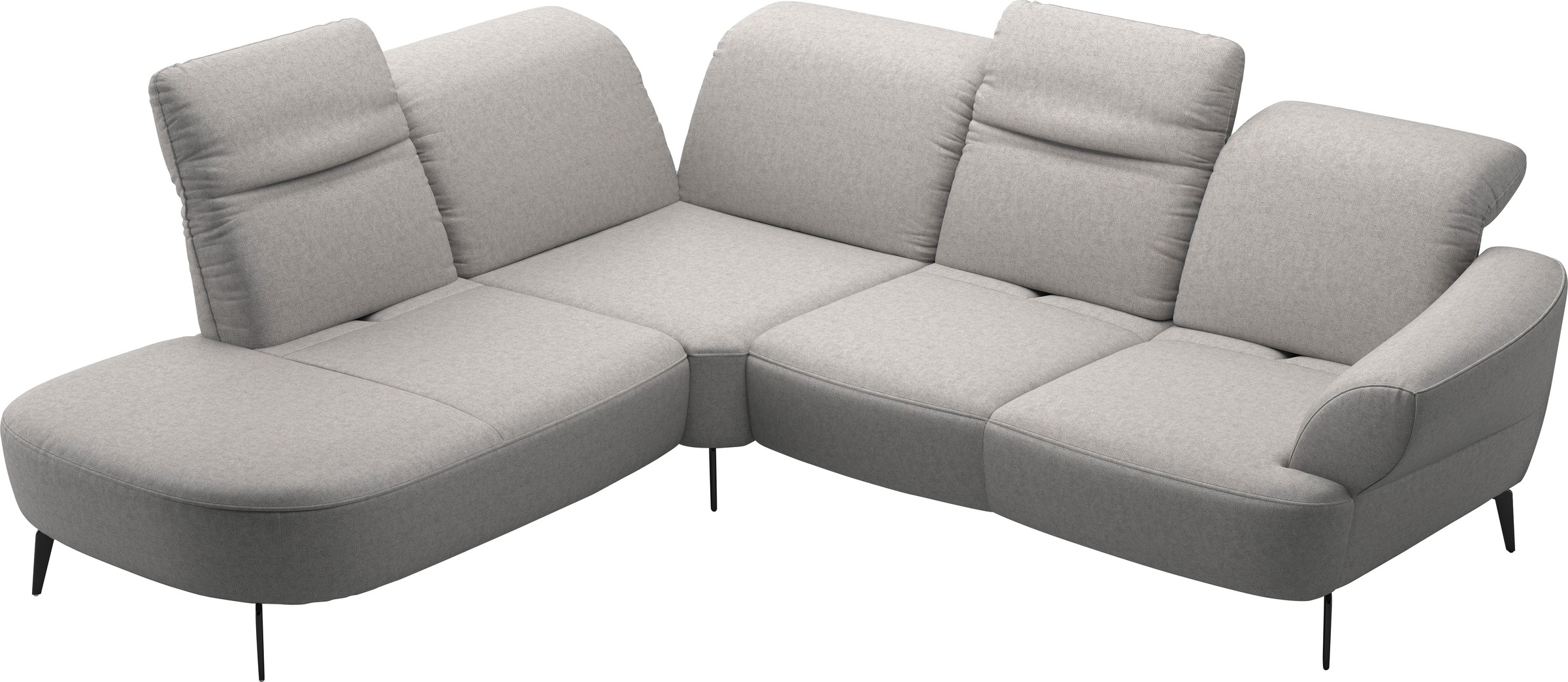 sit&more Ecksofa »Dance«, inkl.System Click&Seat und Sitztiefenverstellung